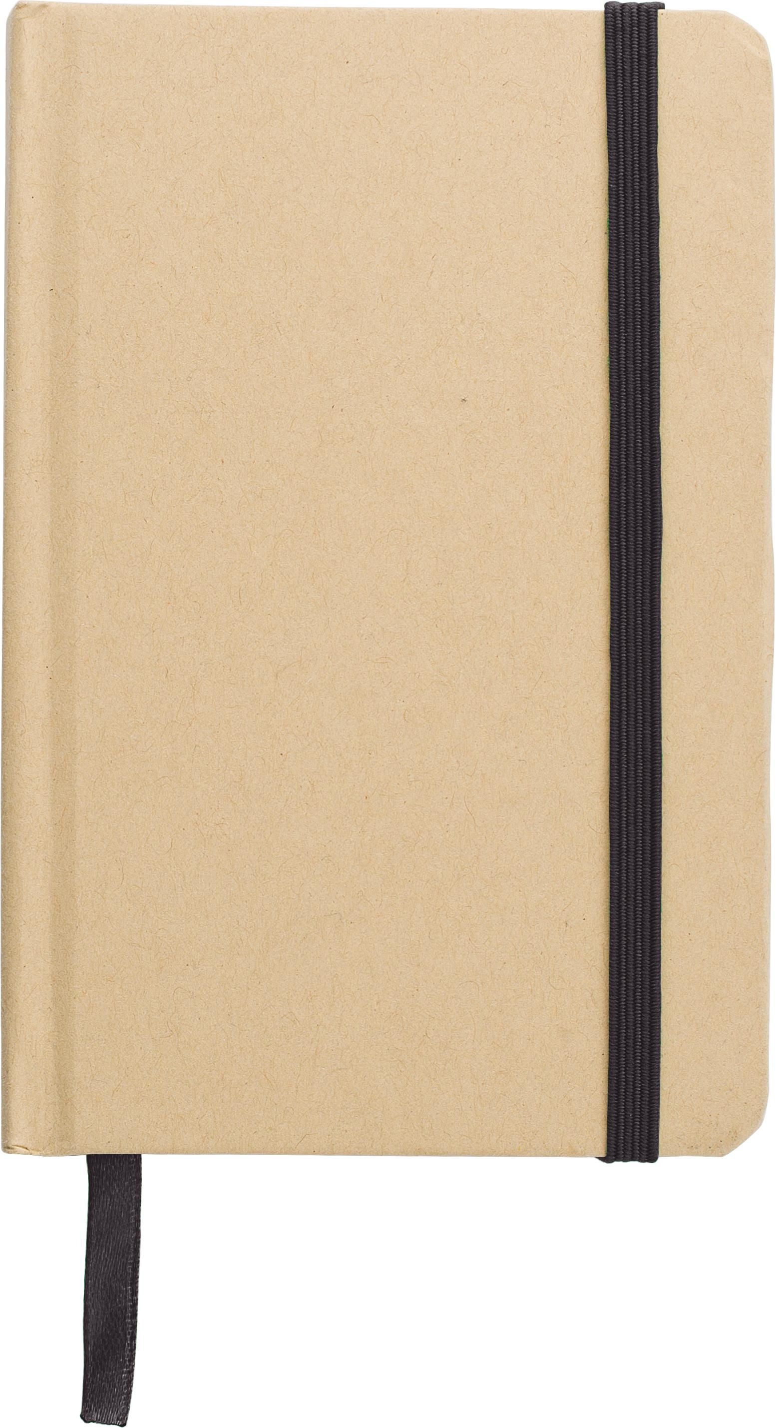 A6 notesbog af Genbrugt papir John - sort