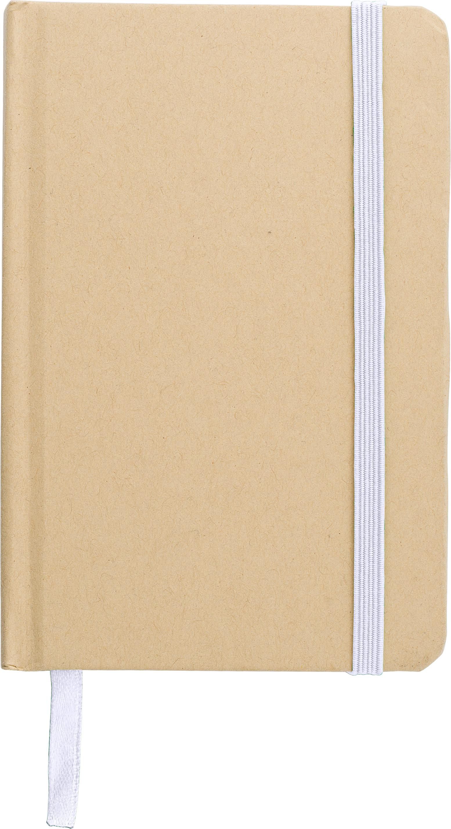 A6 notesbog af Genbrugt papir John - hvid