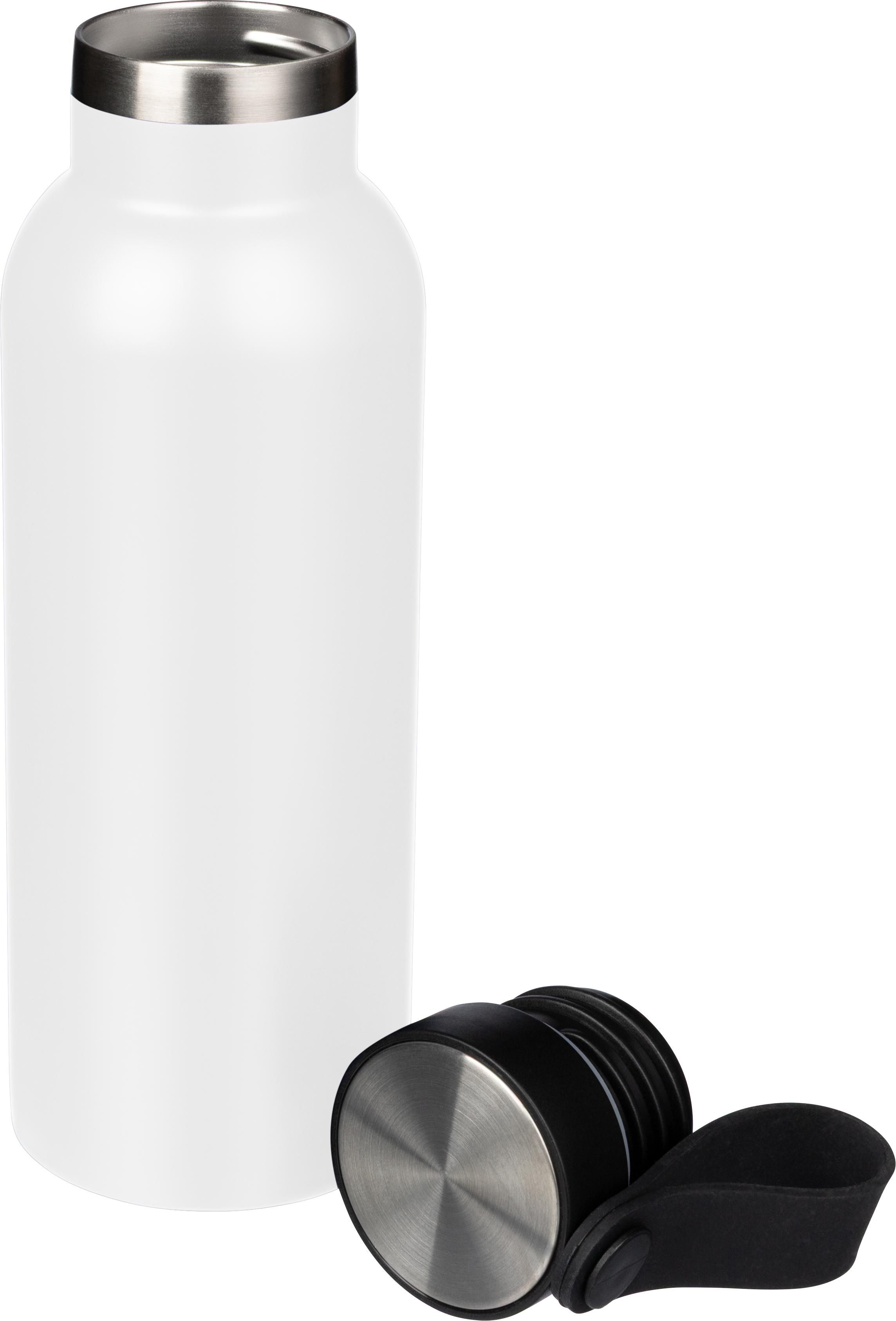 Drikkeflaske 500 ml af Rustfrit stål termo Elaine - hvid