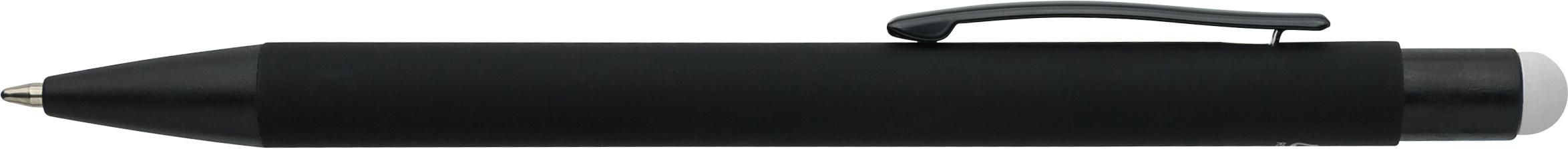 Aluminium-Kugelschreiber mit Gummibeschichtung Formentera