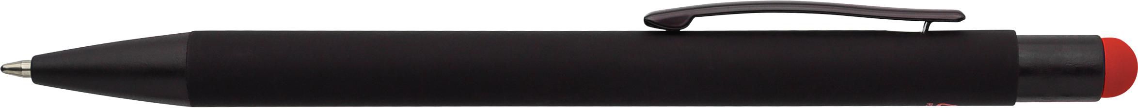 Aluminium-Kugelschreiber mit Gummibeschichtung Formentera