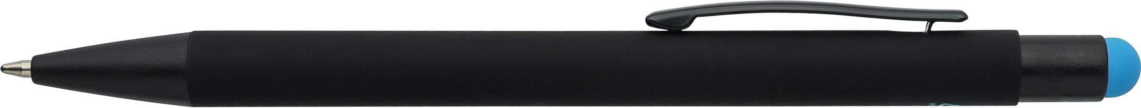 Aluminium-Kugelschreiber mit Gummibeschichtung Formentera