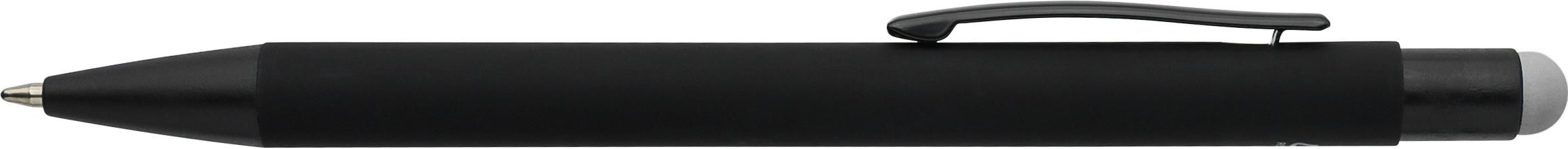 Aluminium-Kugelschreiber mit Gummibeschichtung Formentera