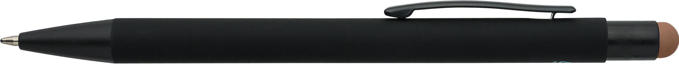 Aluminium-Kugelschreiber mit Gummibeschichtung Formentera