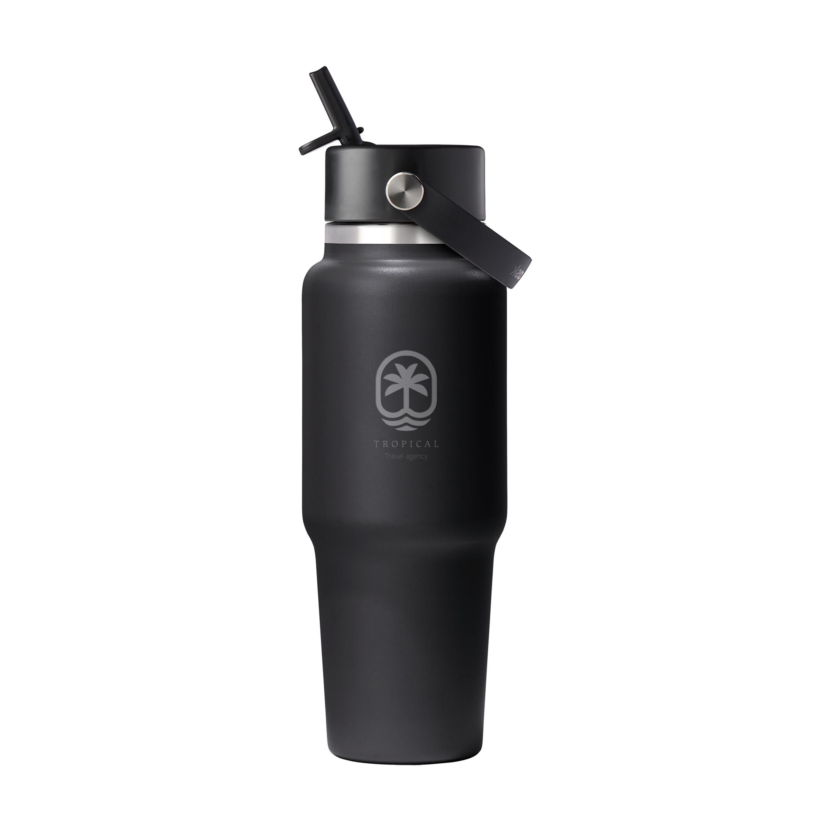 Hydro Flask Wide Mouth Travel Bottle with Flex Straw Cap 946 ml bouteille d'eau