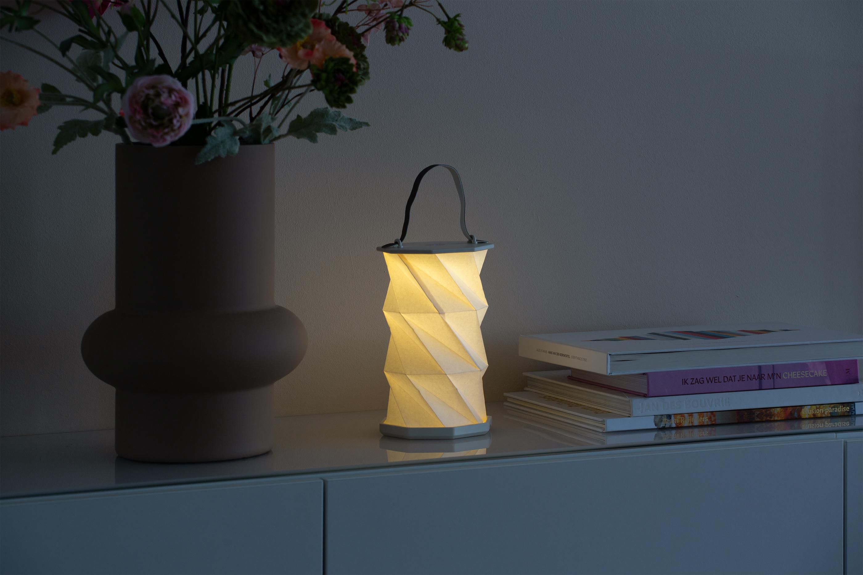 Wooosh Rising Lantern lampe LED en papier