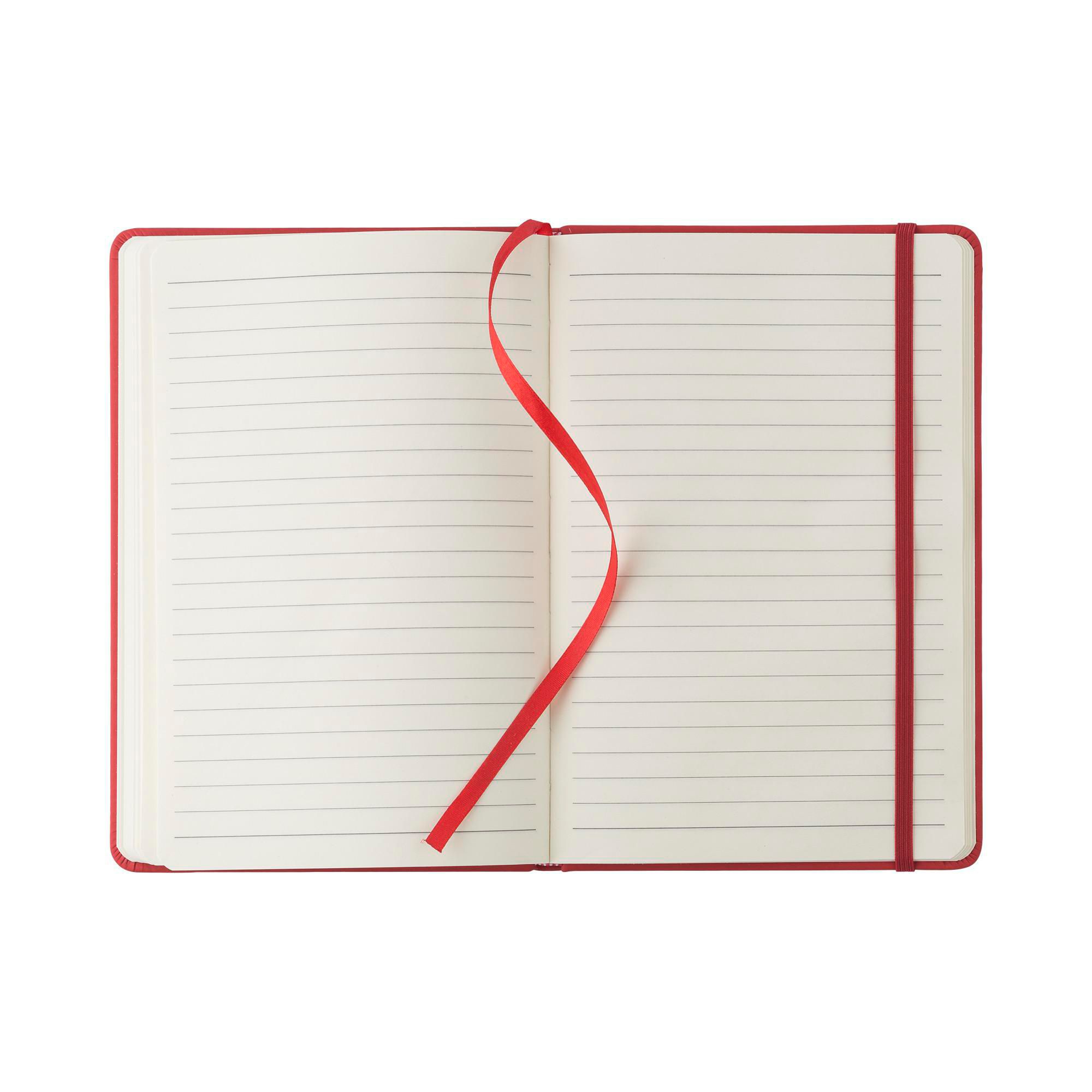 Notesbog af PU læder Eva - rød
