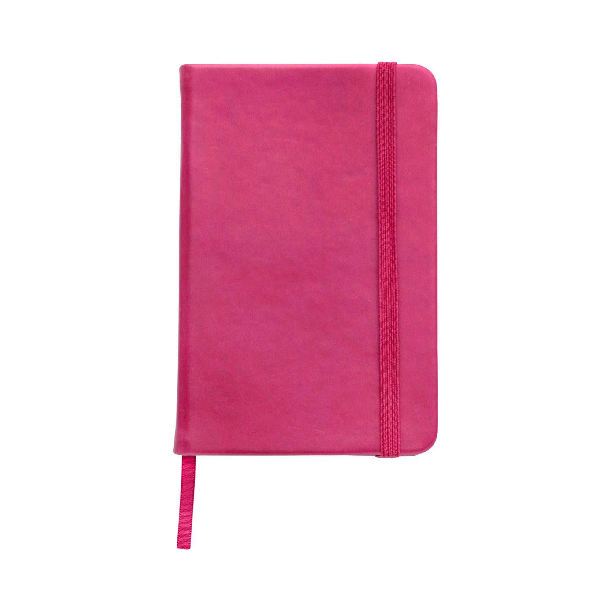 Notesbog af PU læder Eva - pink