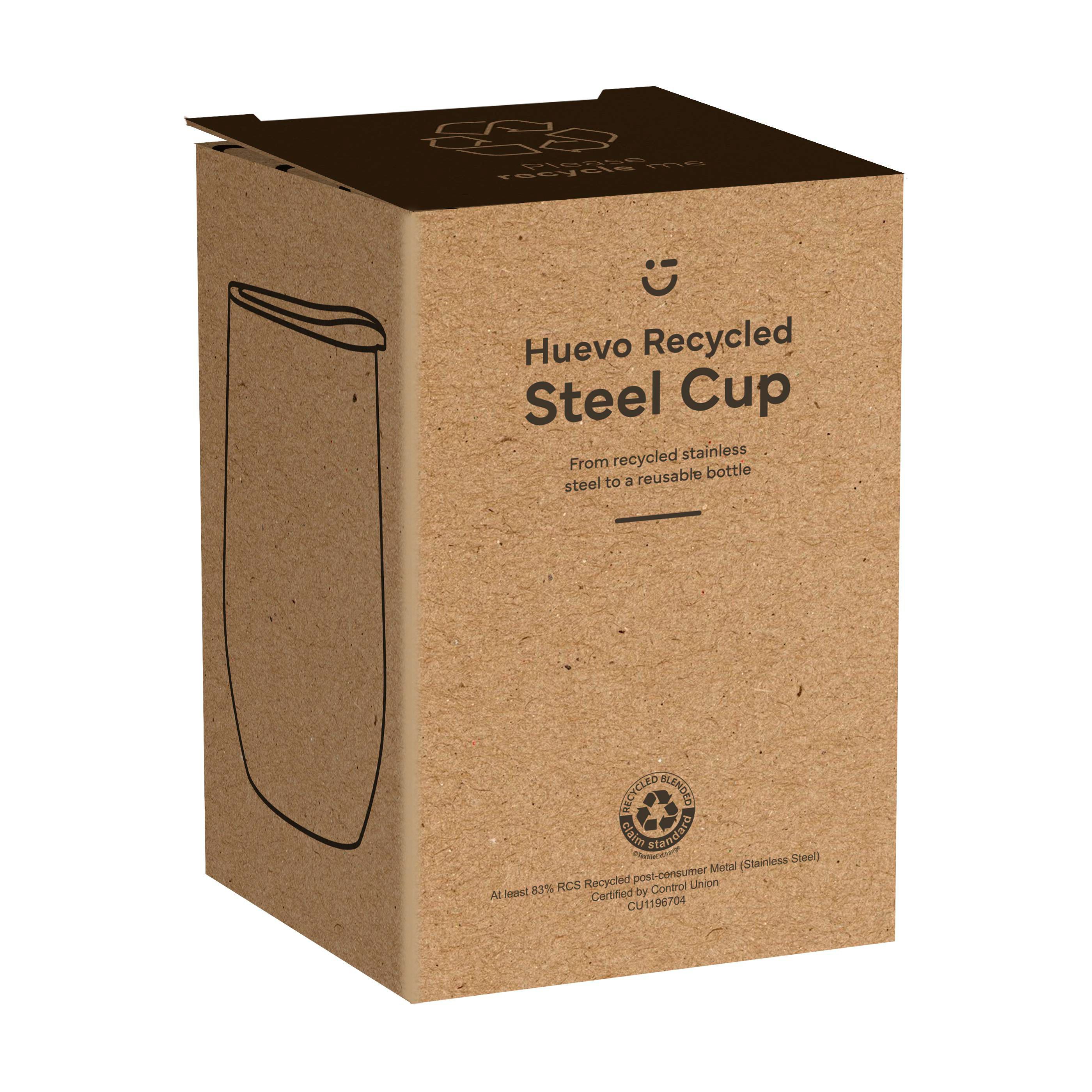 Huevo RCS Recycled Steel Cup 350 ml thermos