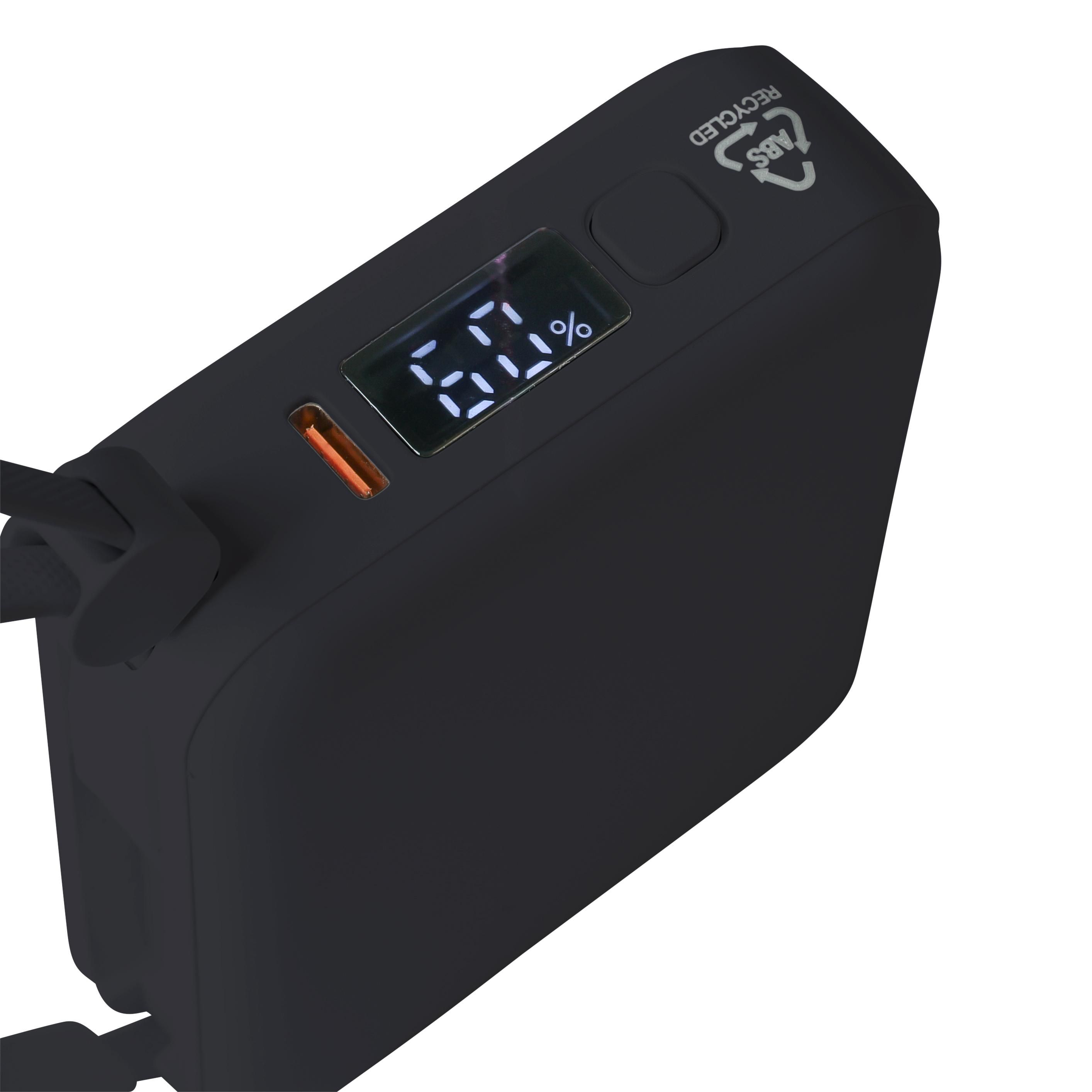 Powerbank af Genbrugt ABS plast Jona - sort