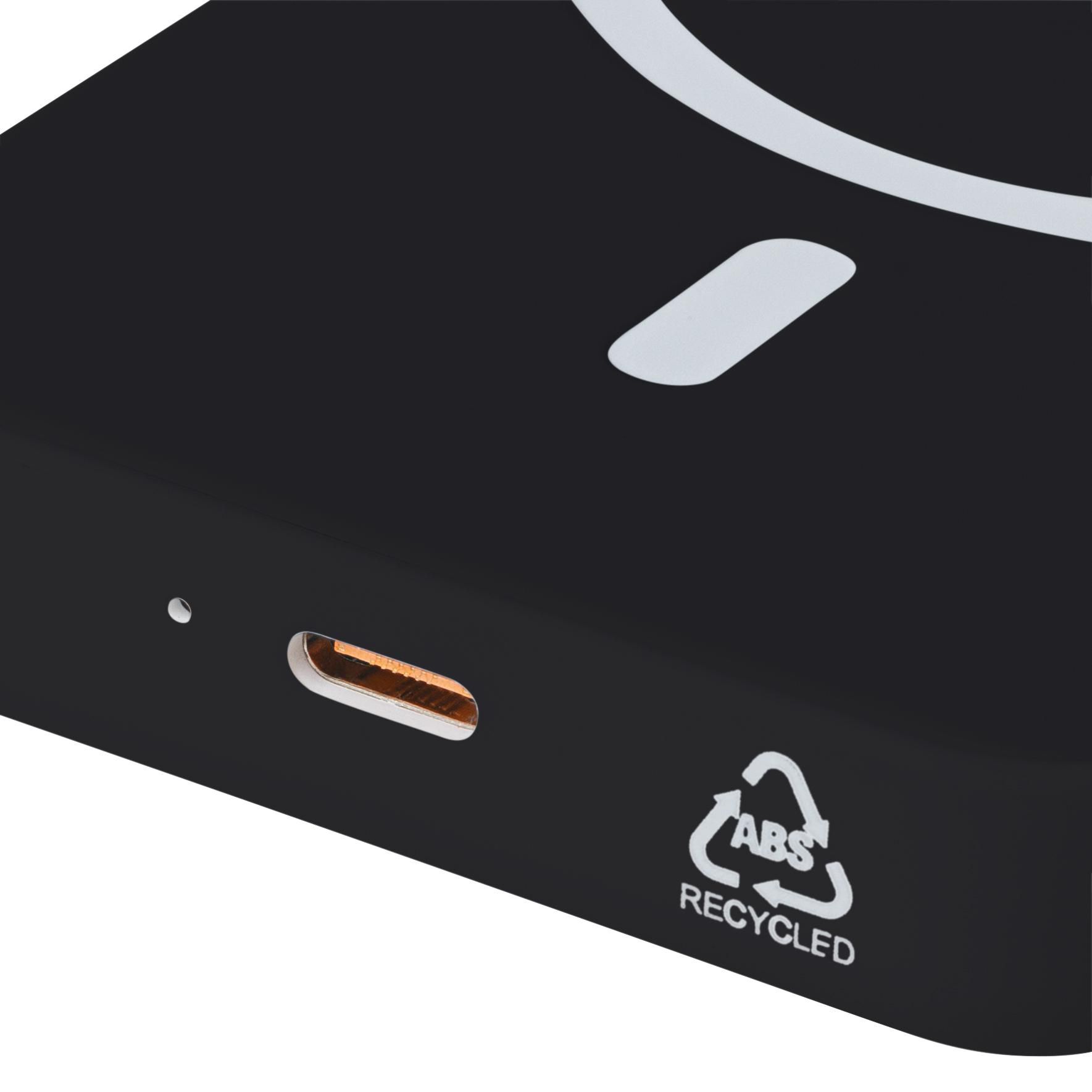 Batterie externe avec chargeur sans fil Miren | Recyclée | 5&nbsp;000 mAh | Compatible MagSafe