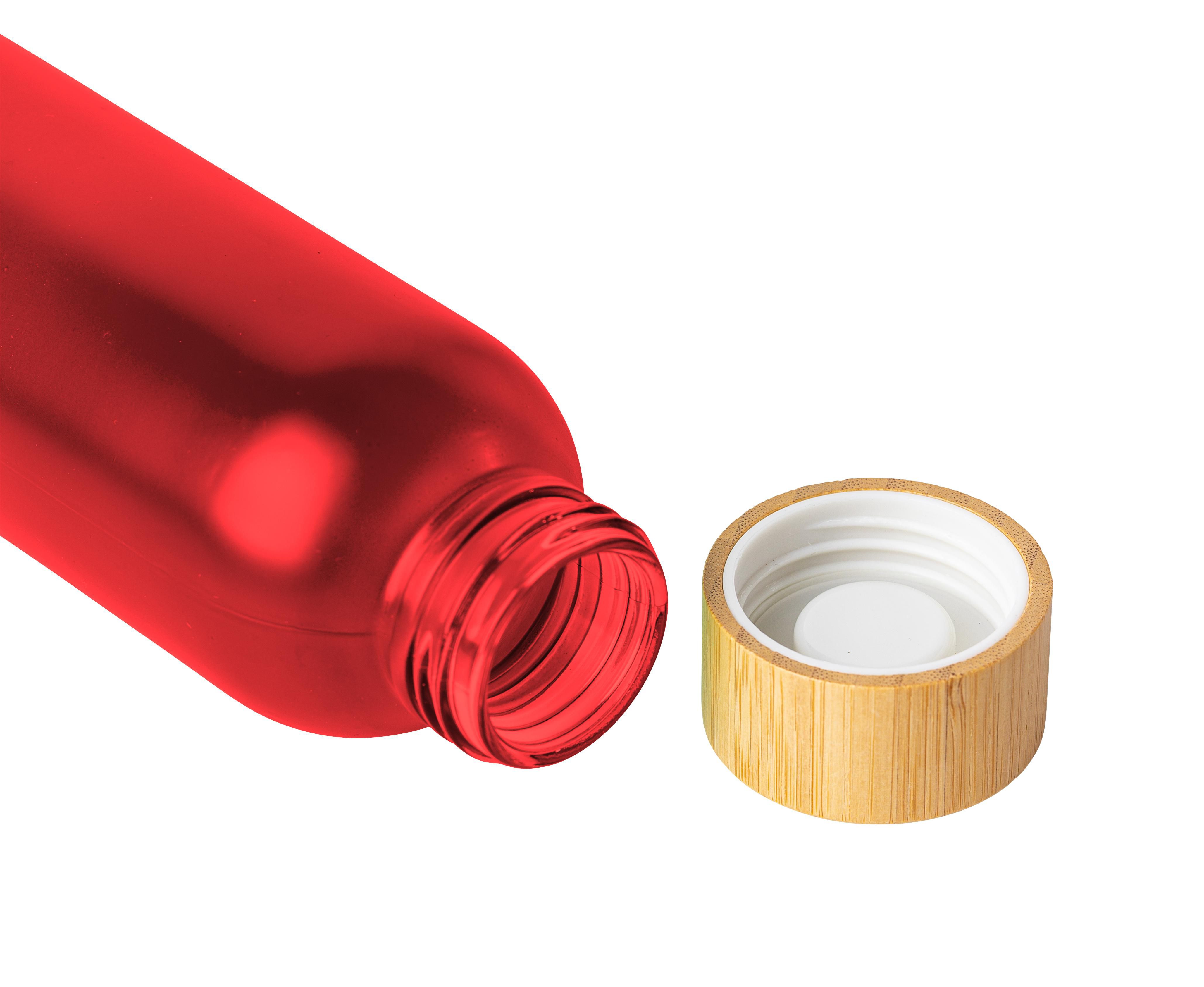 Glas drikkeflaske (500 ml) Levi - rød