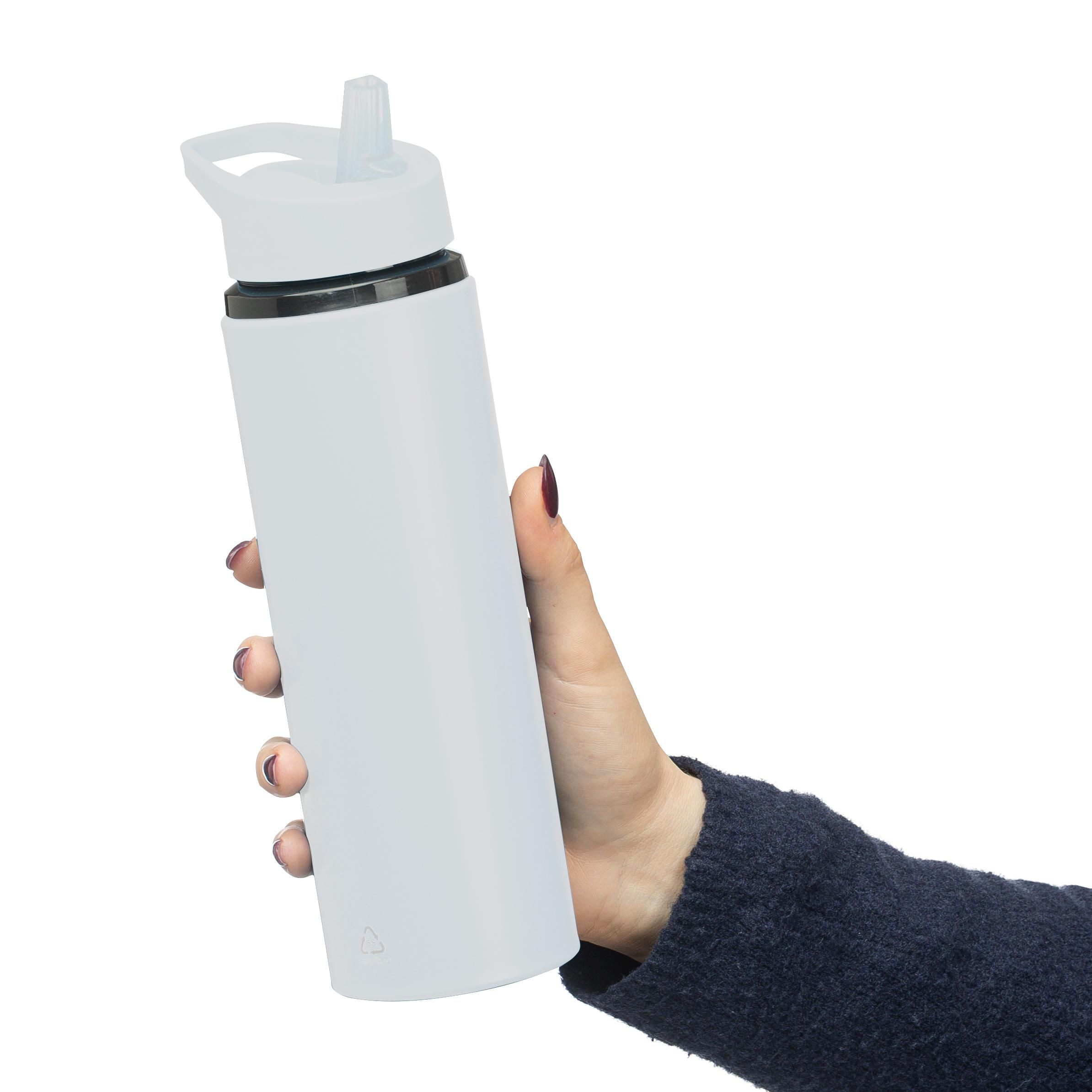 Drikkeflaske (500 ml) af Genbrugt rustfrit stål Zeno - hvid