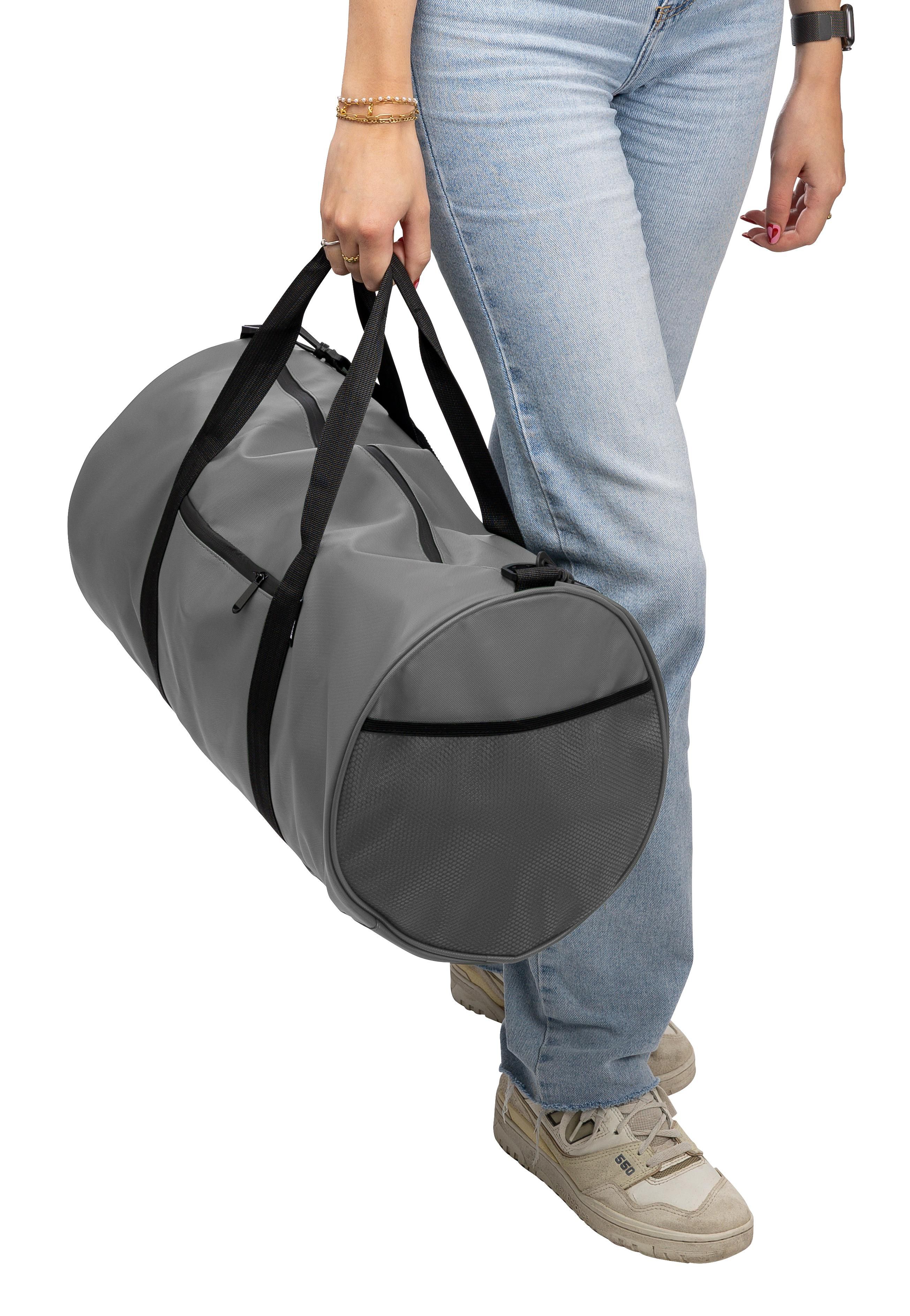 duffelbag af rPET Aisha - grå