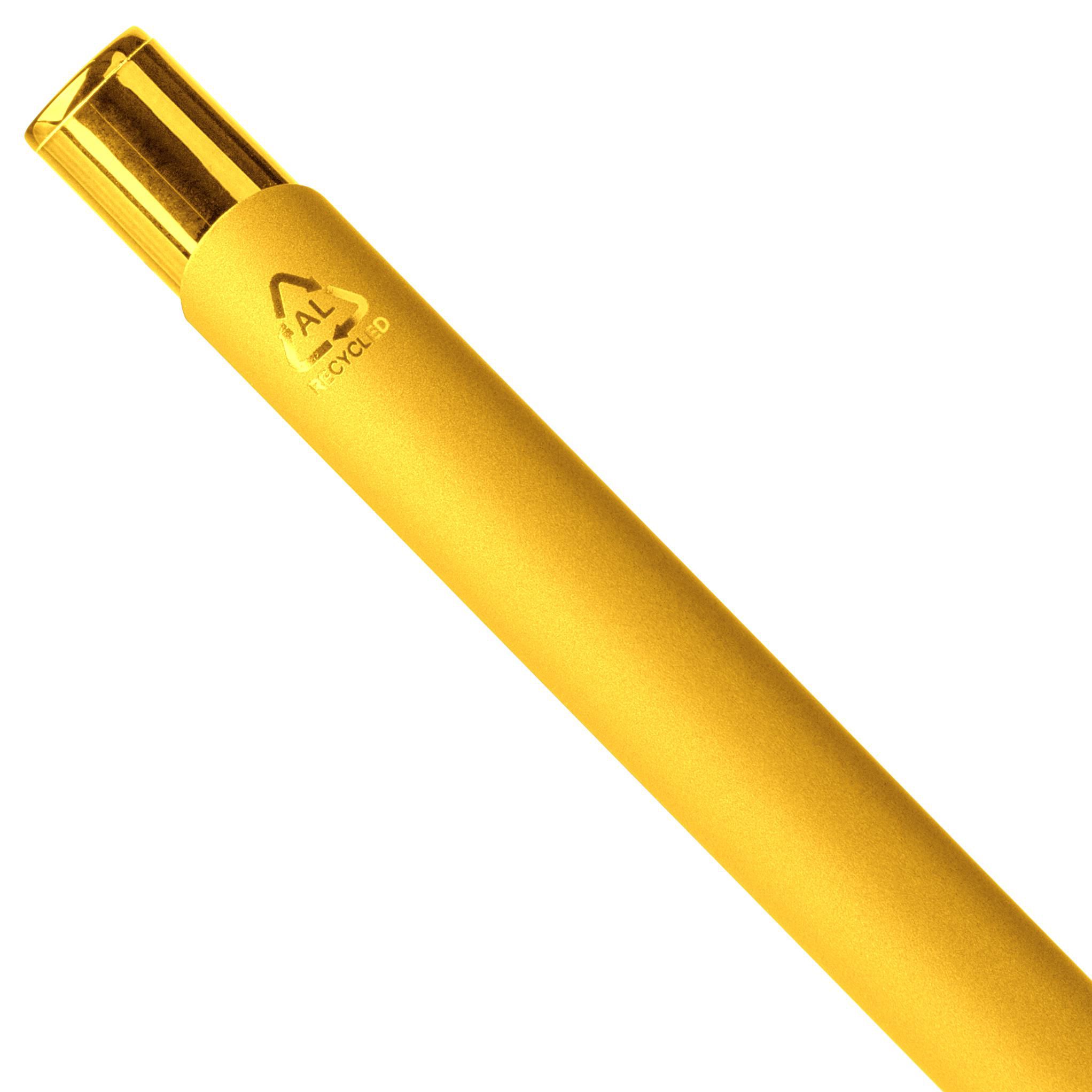 Kuglepen af Genbrugt aluminium gummeret Anisa - guld