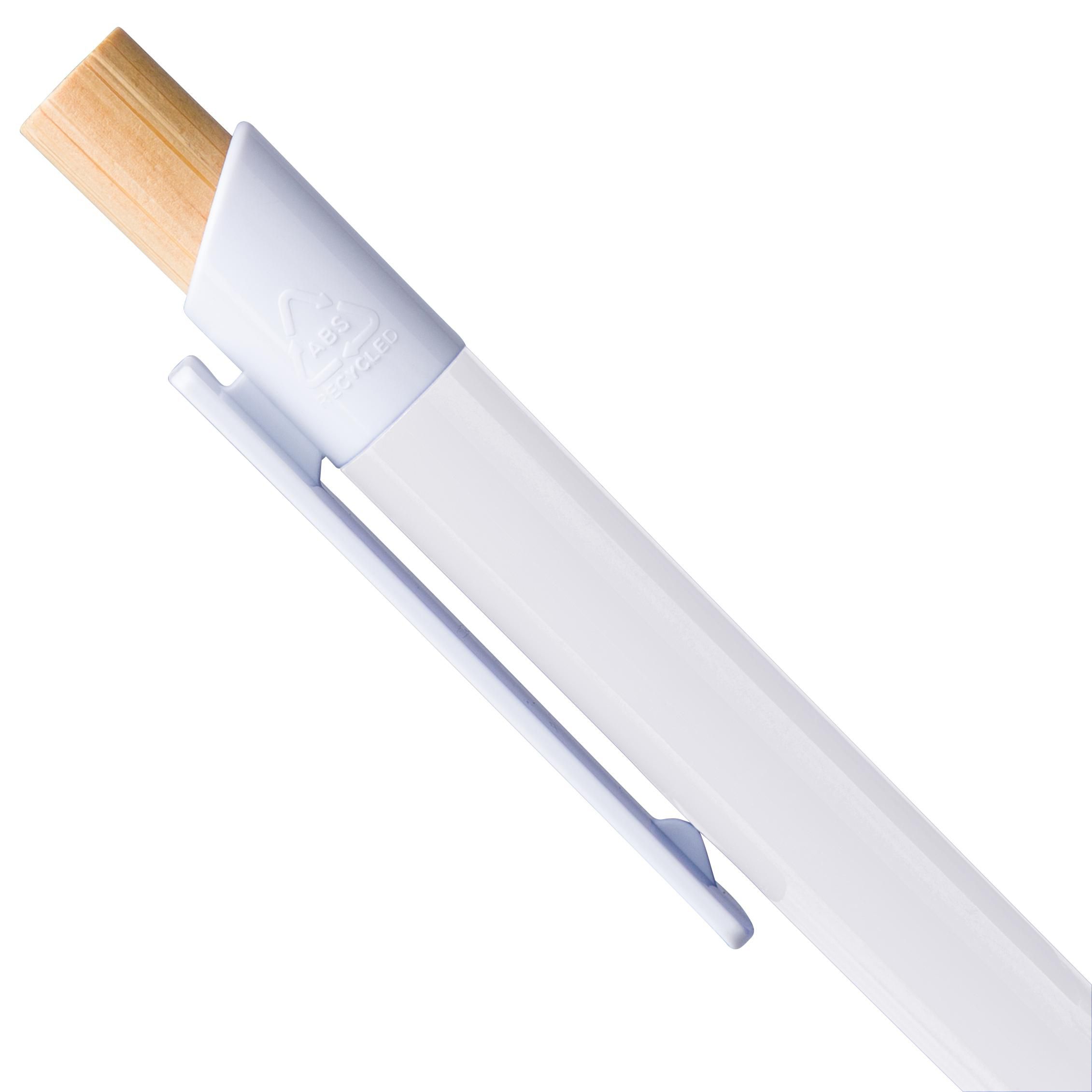 Kuglepen af Genbrugt ABS plast Zian - hvid