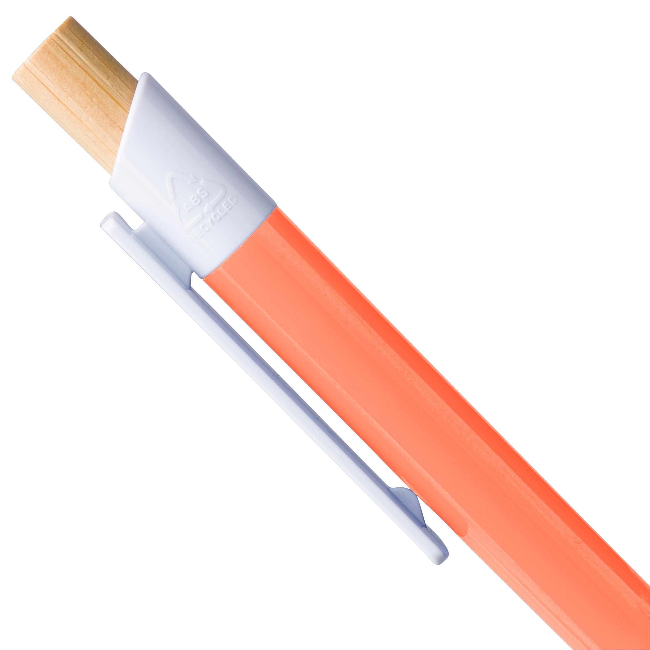 Kuglepen af Genbrugt ABS plast Zian, orange