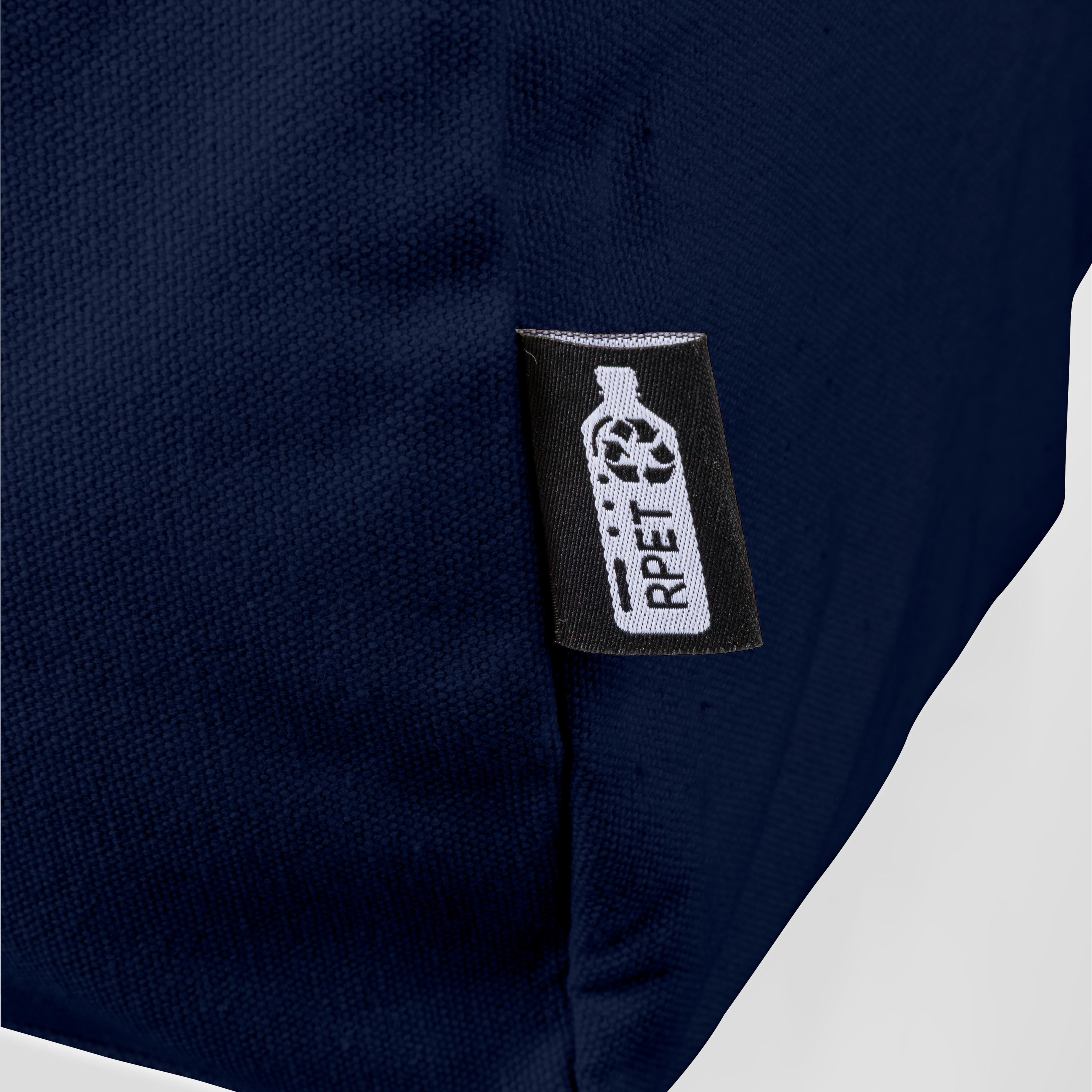 Polycotton (330 gsm) duffelbag af Genbrugt Tian - blå