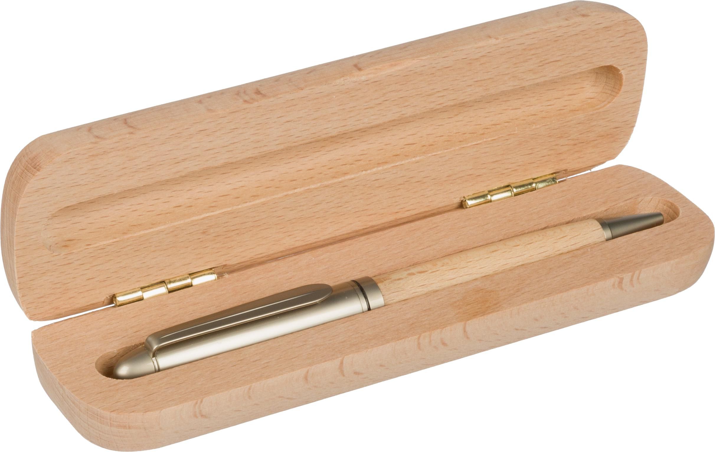 Stylo bille Tobias | Hêtre | Boîte en bois