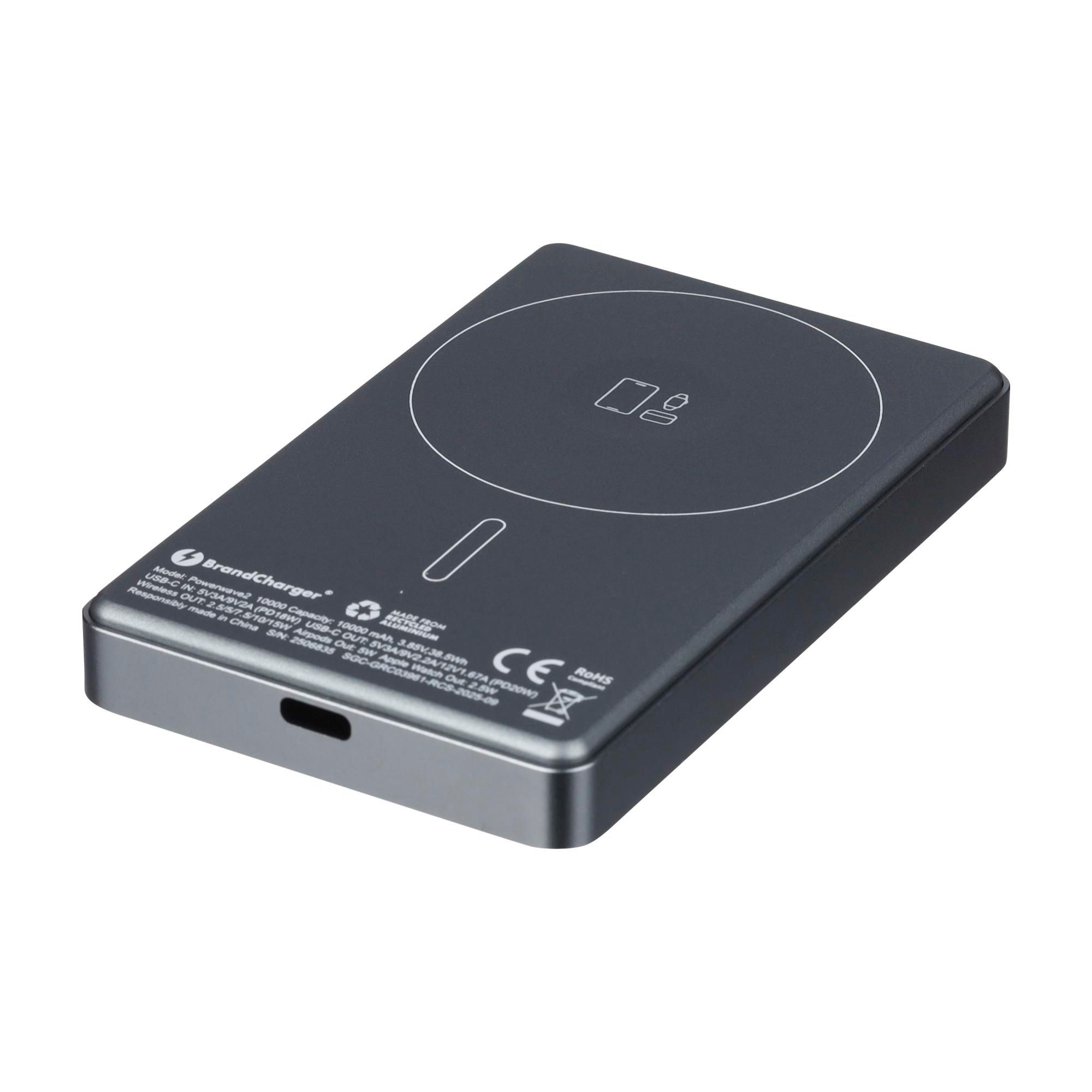 BrandCharger batterie externe Powerwave 2 | Recyclée | 10 000 mAh