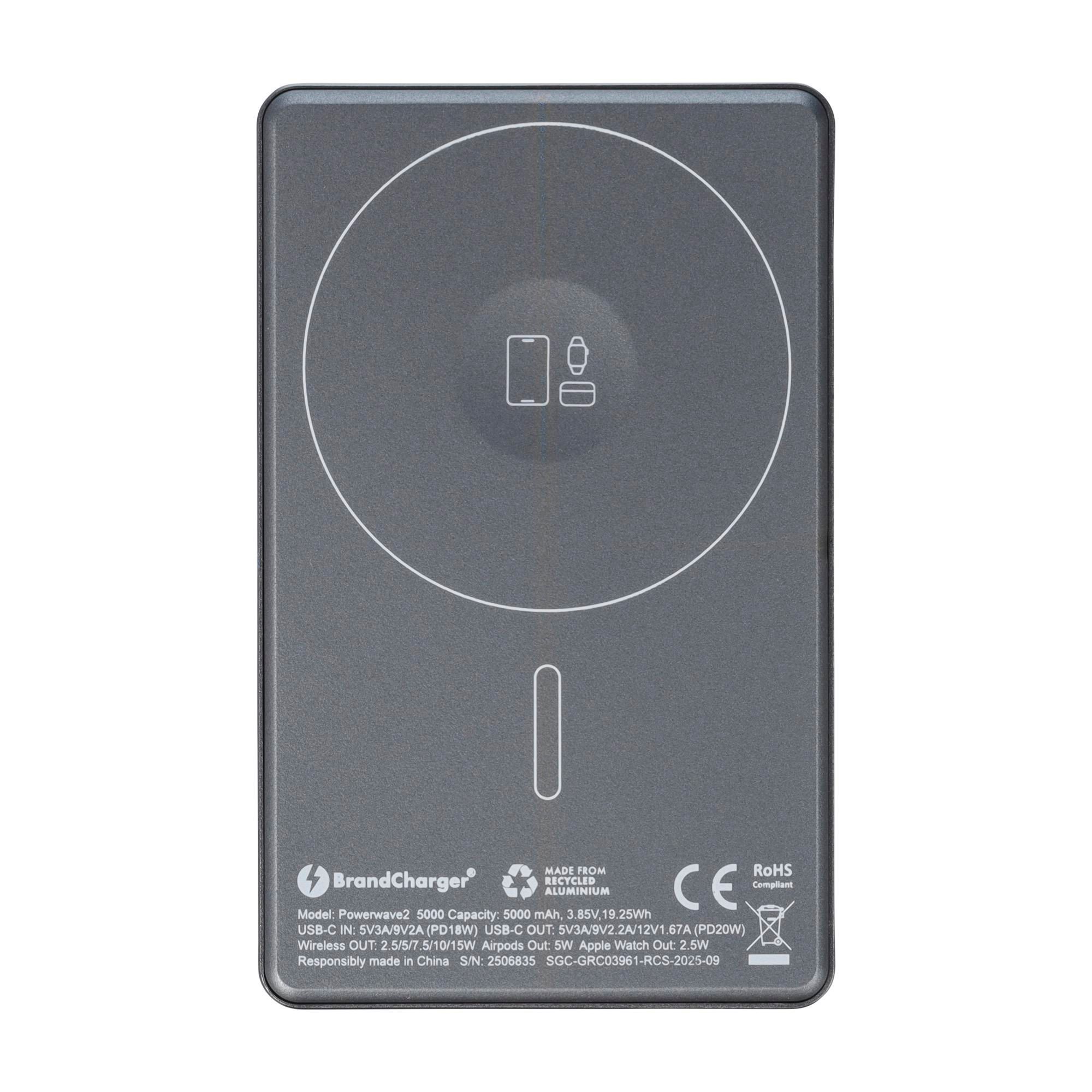 BrandCharger batterie externe Powerwave 2 | Recyclée | 5 000 mAh