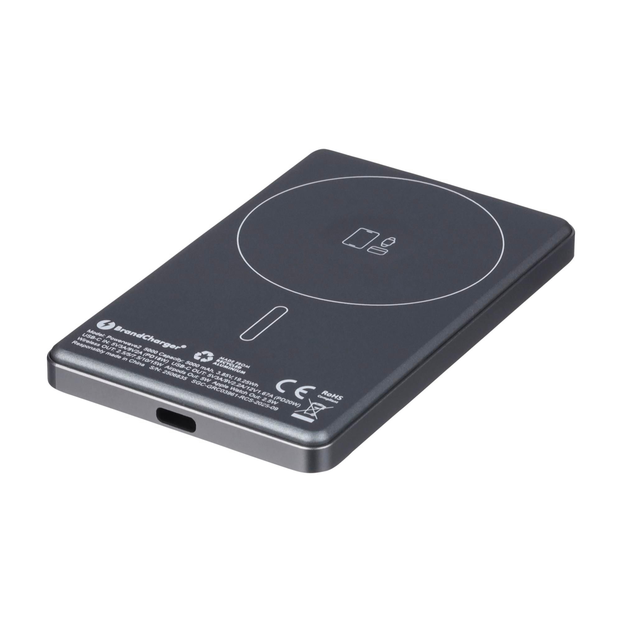 BrandCharger batterie externe Powerwave 2 | Recyclée | 5 000 mAh