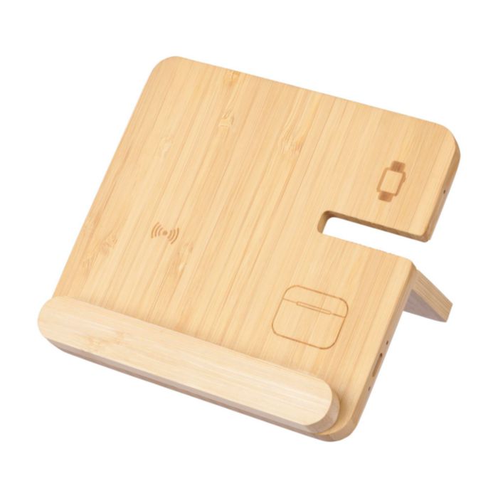 Caricatore wireless Tribu | Bambù | 3 in 1