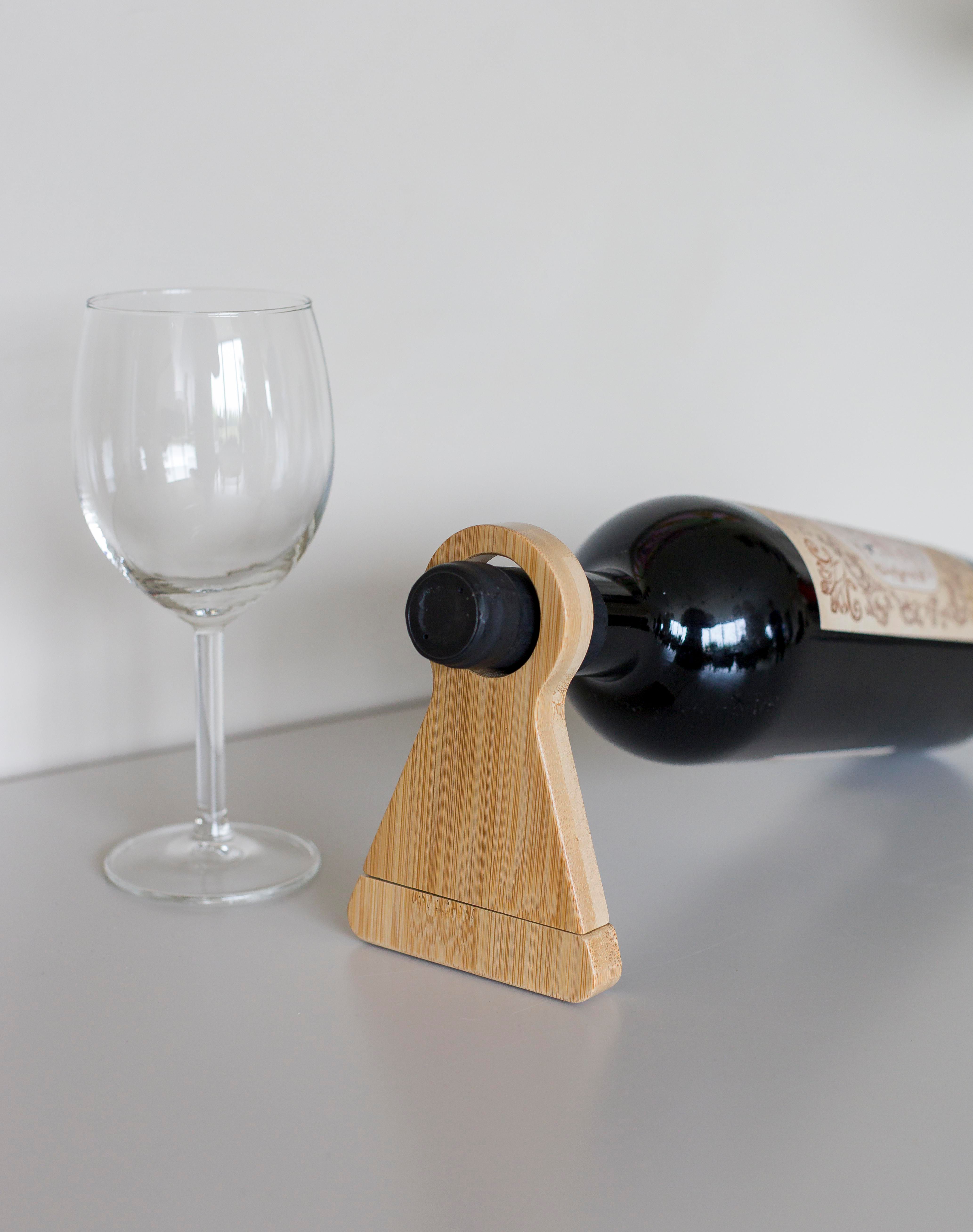 Porte-bouteille Vincio | Bambou recyclé
