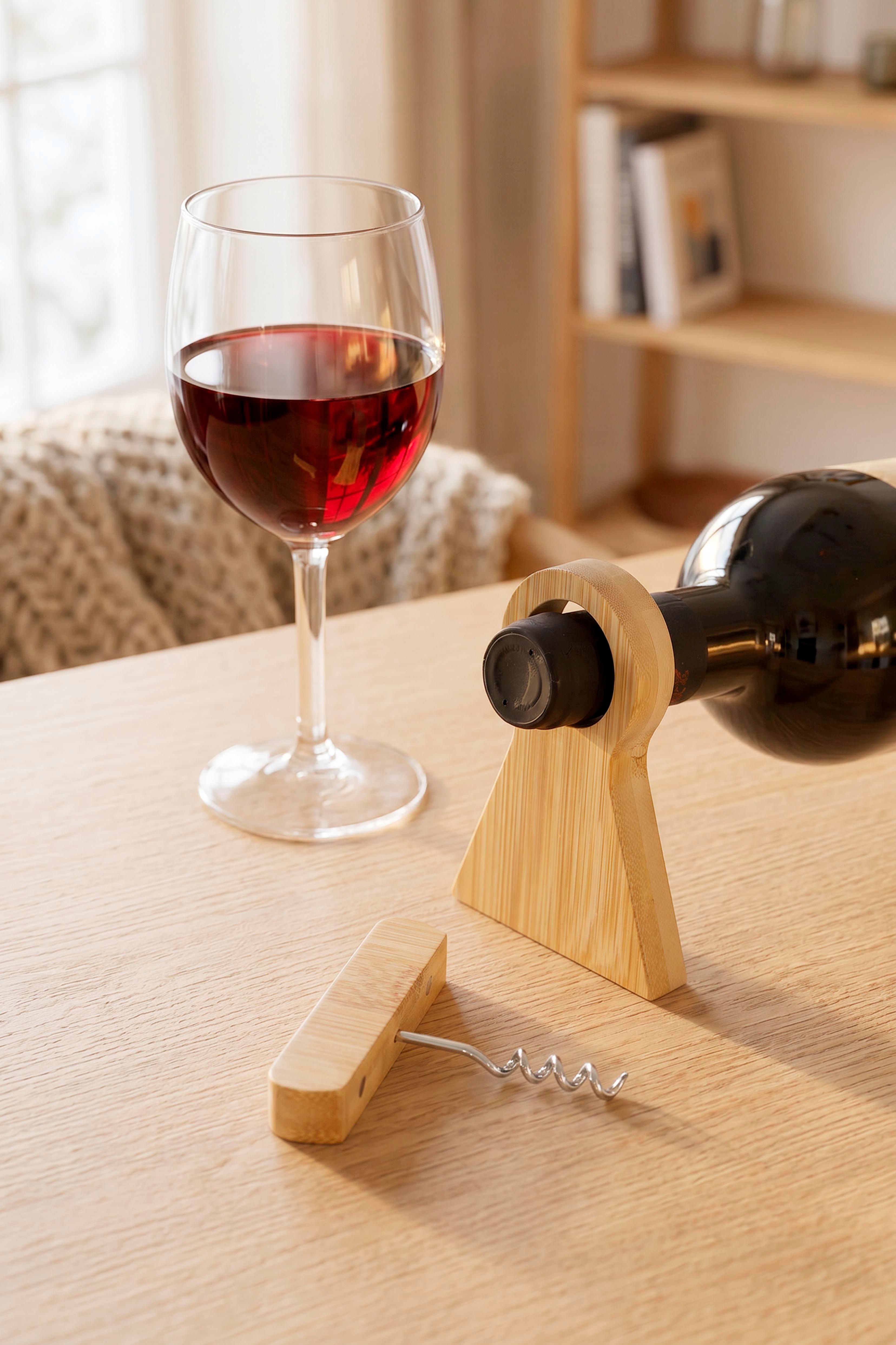 Porte-bouteille Vincio | Bambou recyclé
