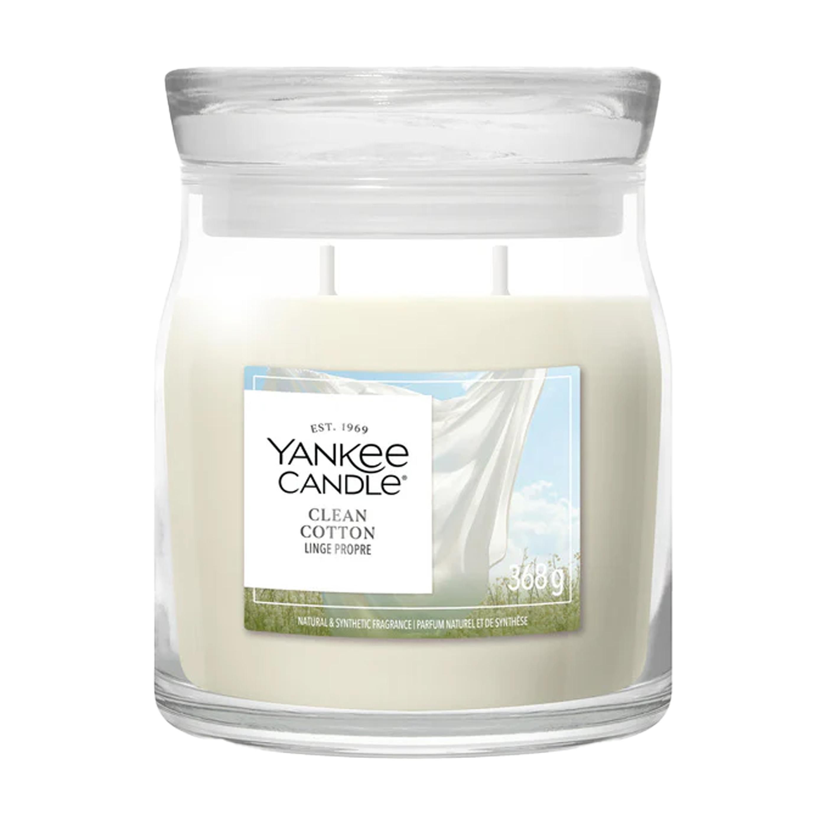 Yankee Candle Clean Cotton Medium Jar bougie parfumée