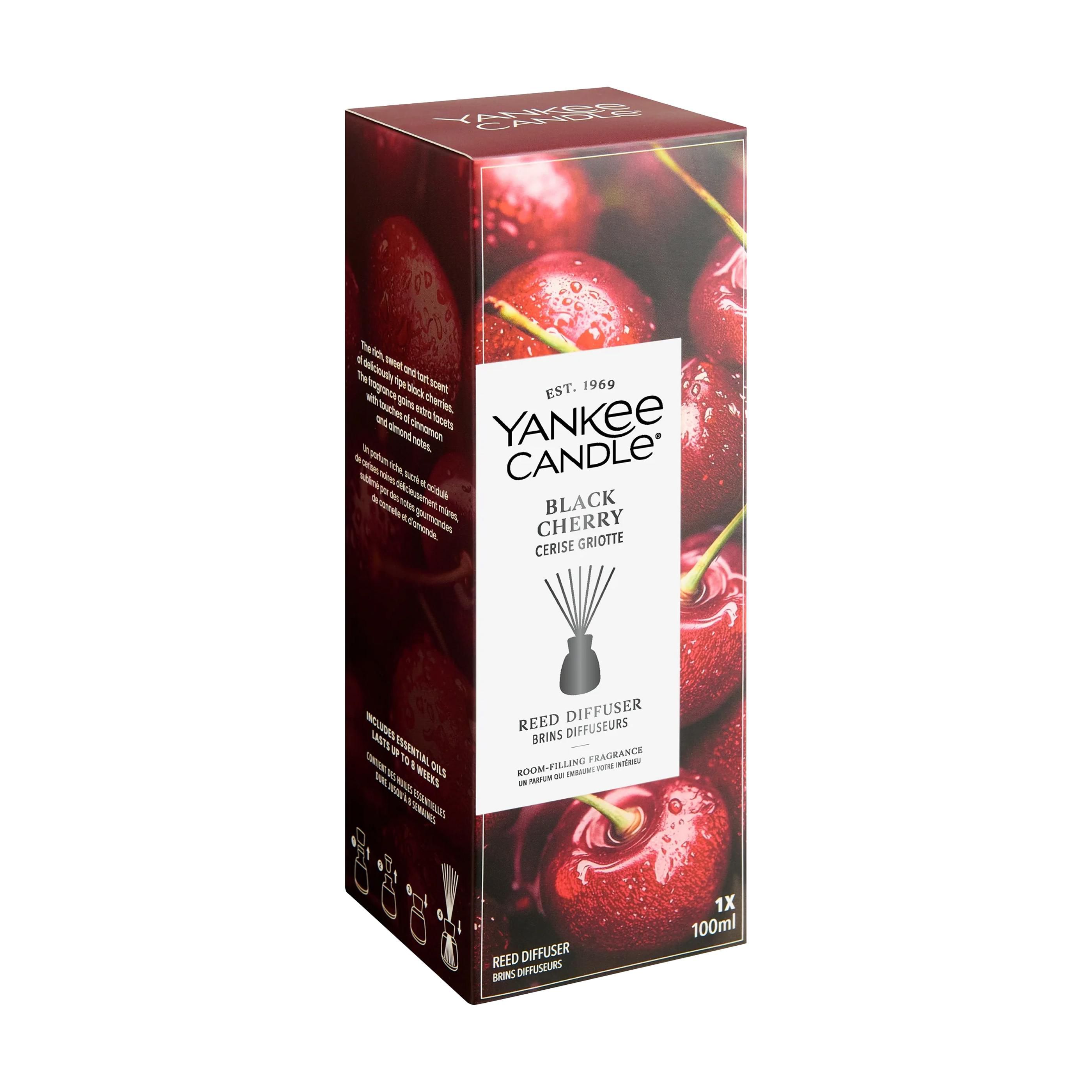 Yankee Candle Black Cherry Reed Diffuser 100 ml bâtonnets parfumée