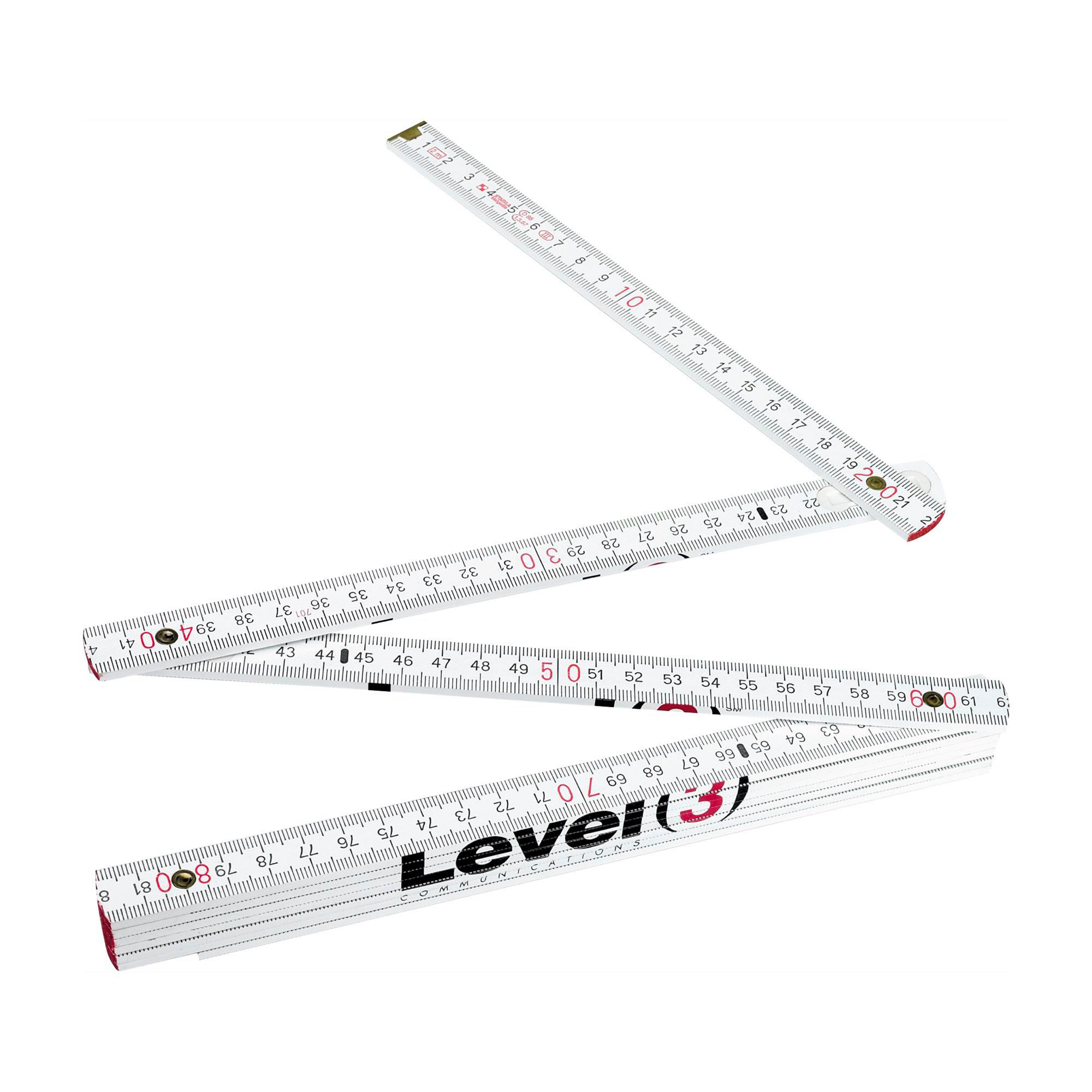 Foldbar lineal Stabila Pro 700 series - hvid