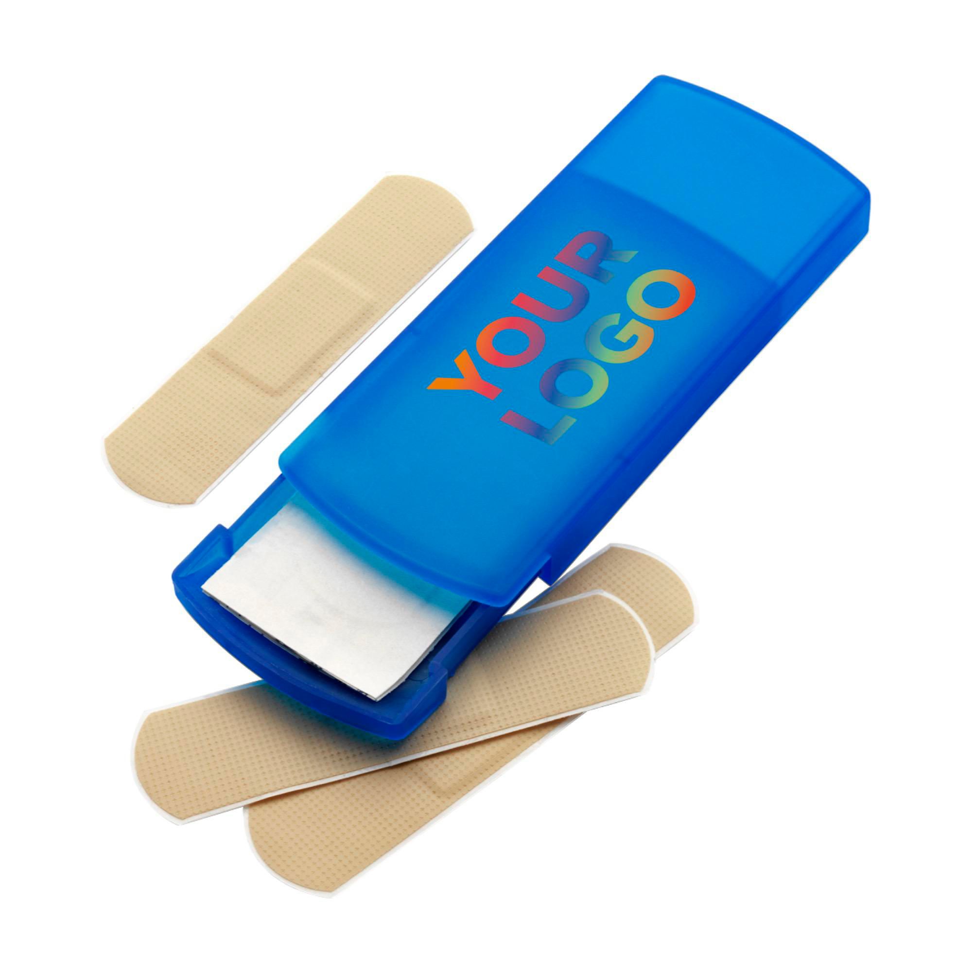 Plast-Etui med plaster Pocket - blå