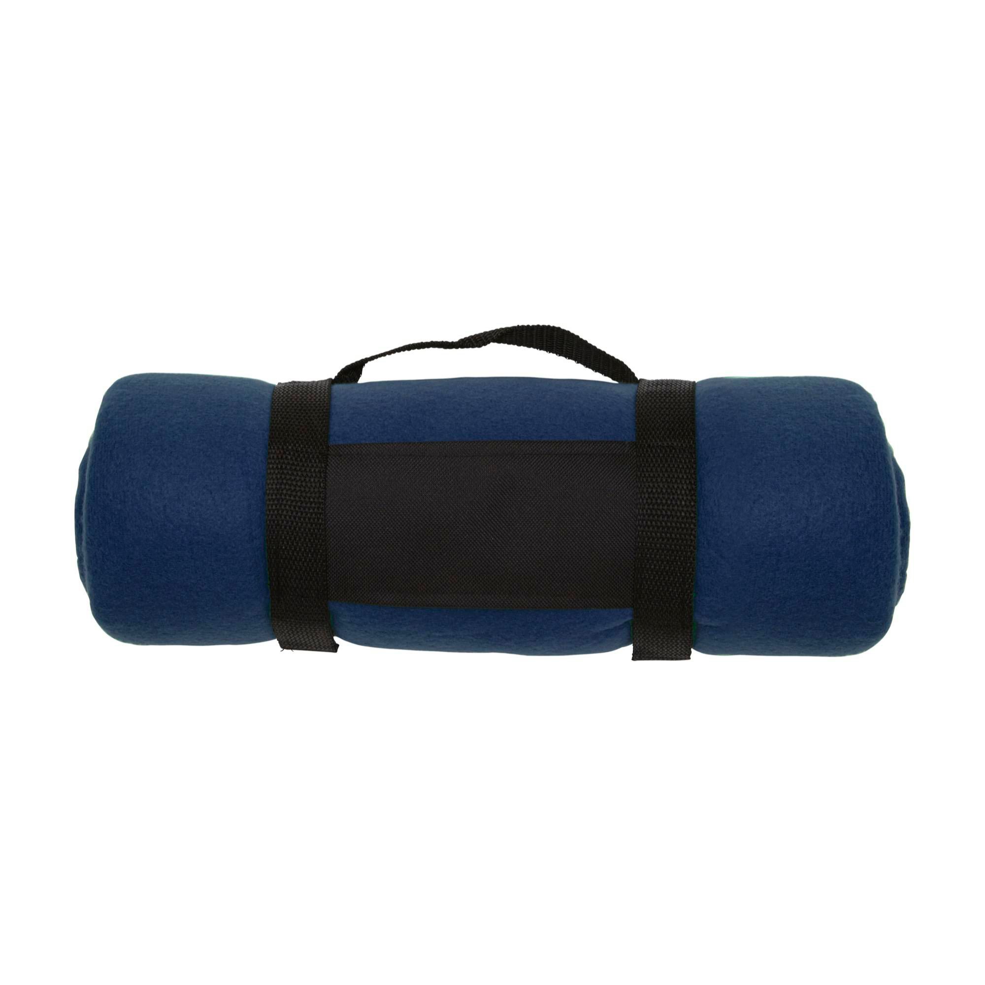 Tæppe af Polar fleece (170-180 g/m2) Nora - blå