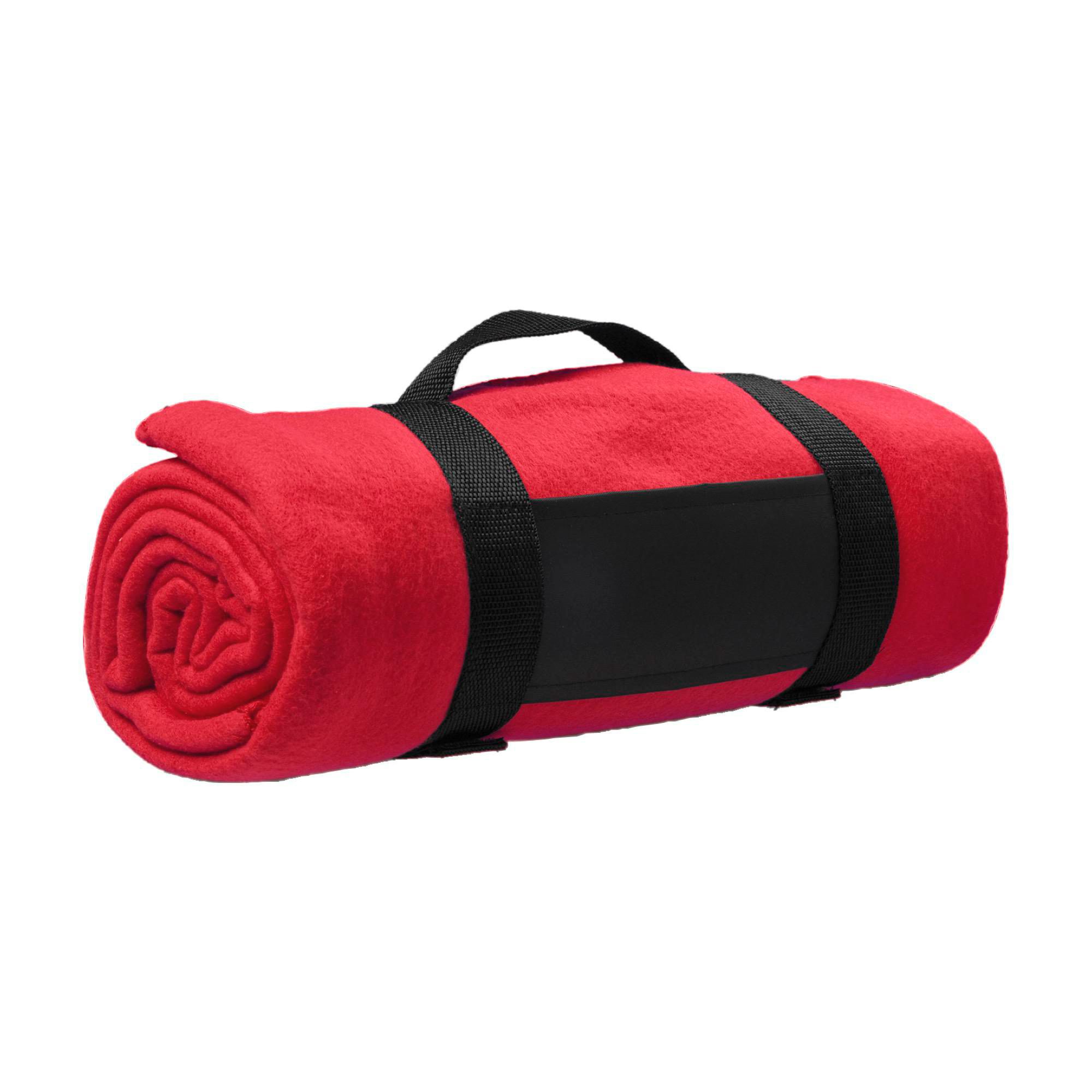 Tæppe af Polar fleece (170-180 g/m2) Nora - rød