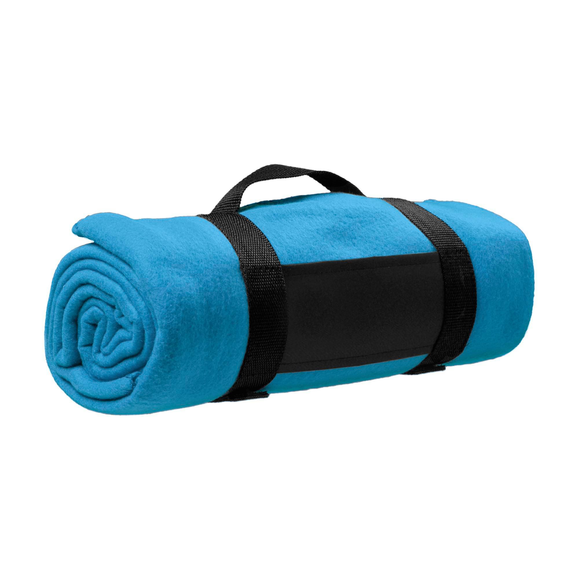 Tæppe af Polar fleece (170-180 g/m2) Nora - lyseblå