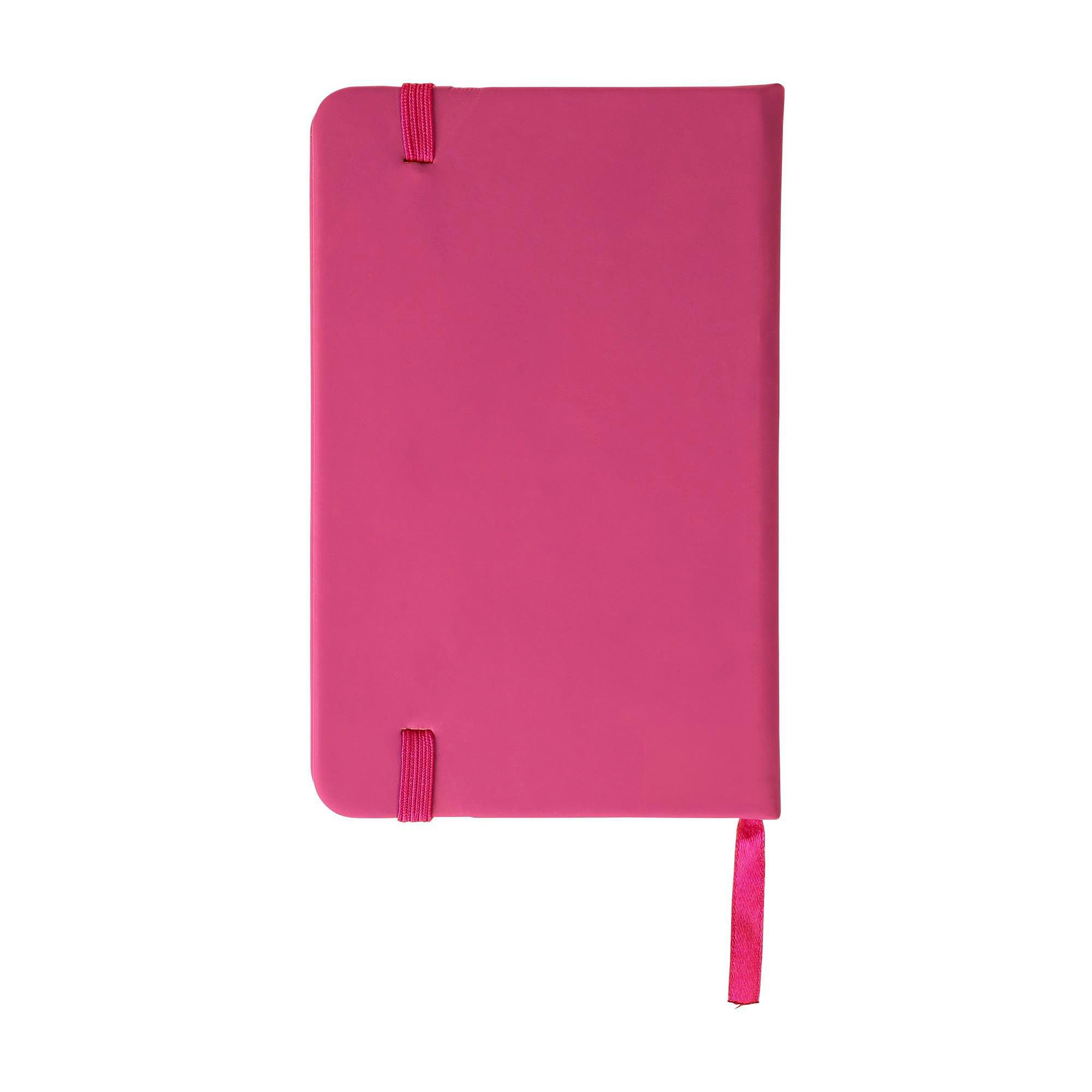 Notesbog af PU læder Dita, pink