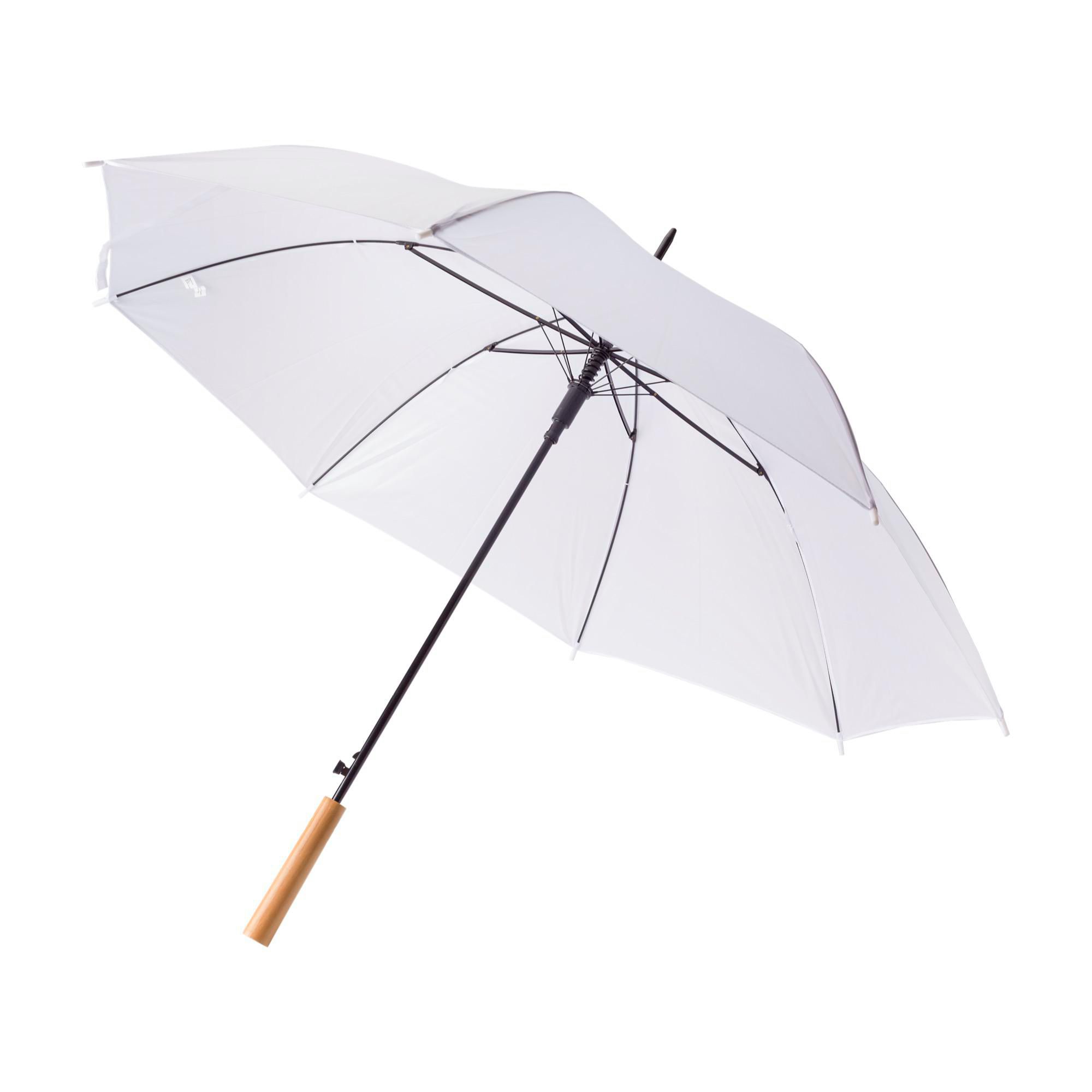 Paraply af Polyester (190T) Andy - hvid