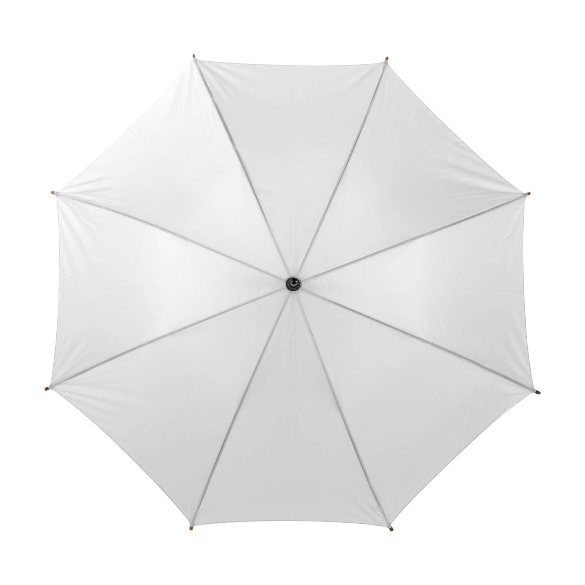 Paraply af Polyester (190T) Kelly - hvid
