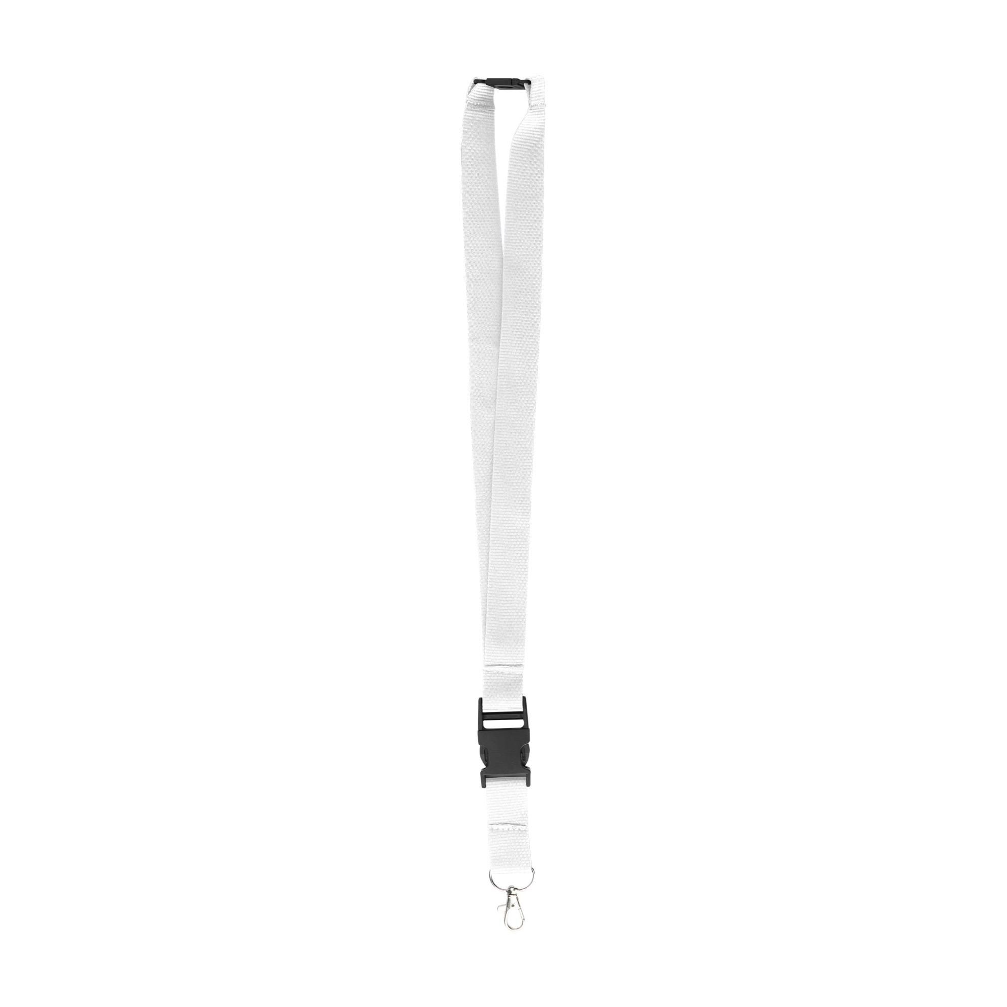 Nøglesnor og nøgleholder af Polyester (300D) Bobbi - hvid