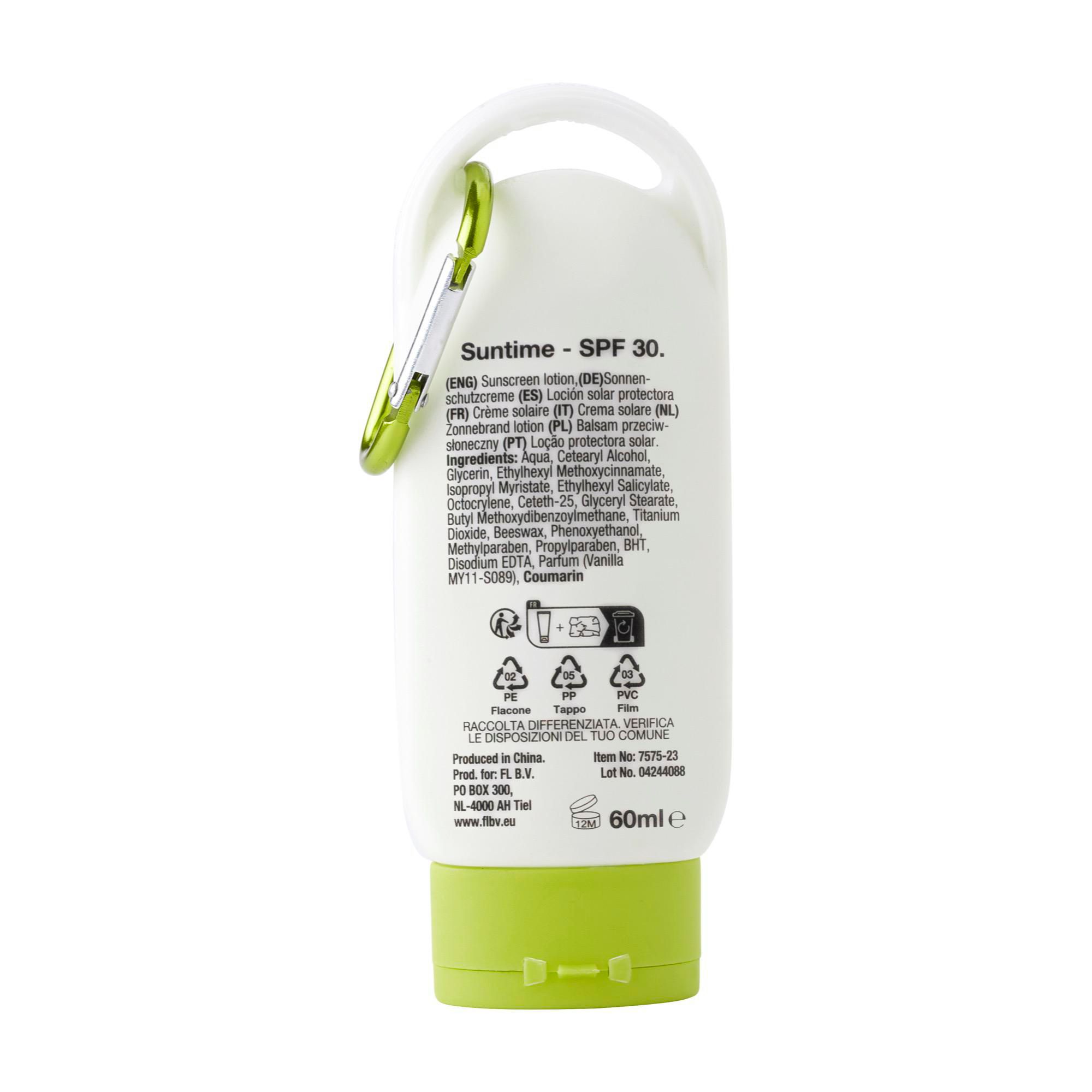 Crème solaire Suntime | SPF 30 | 60 ml