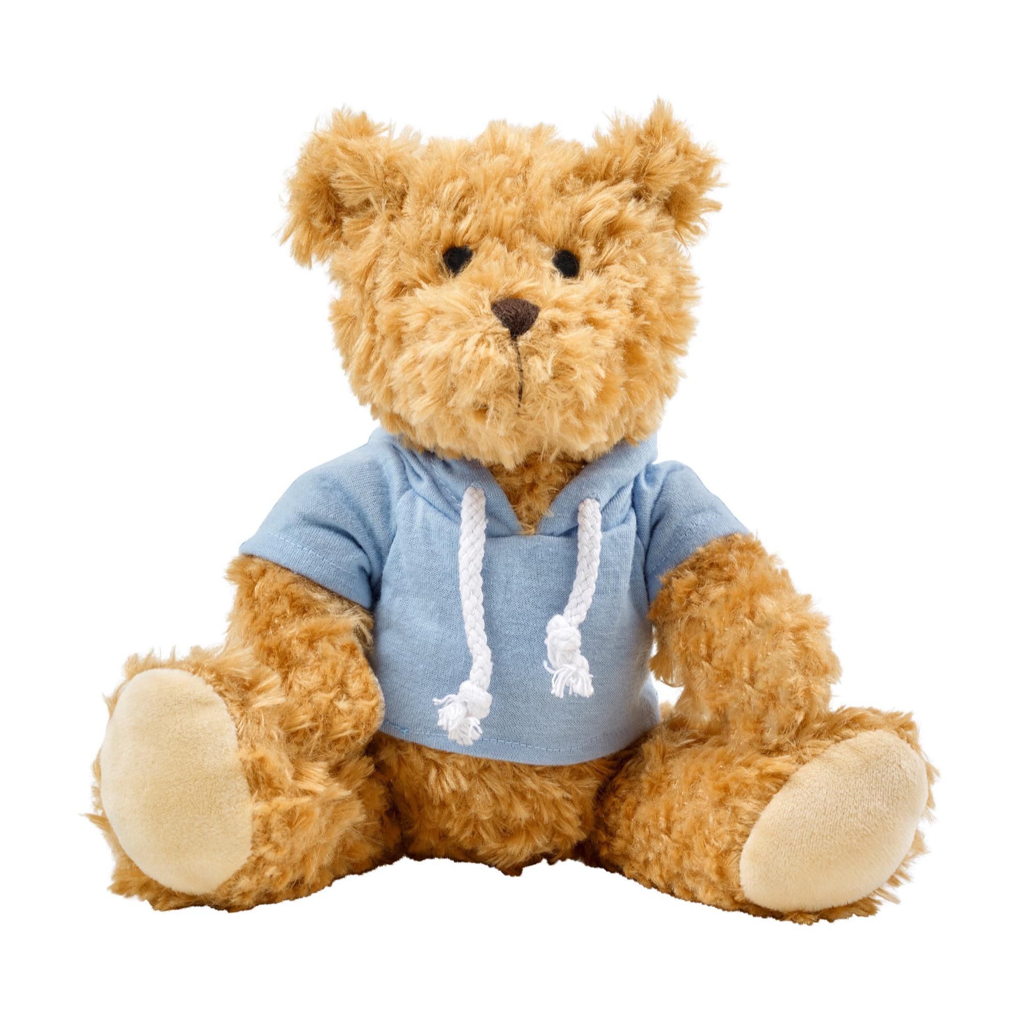 Plys bamse Monty - lyseblå