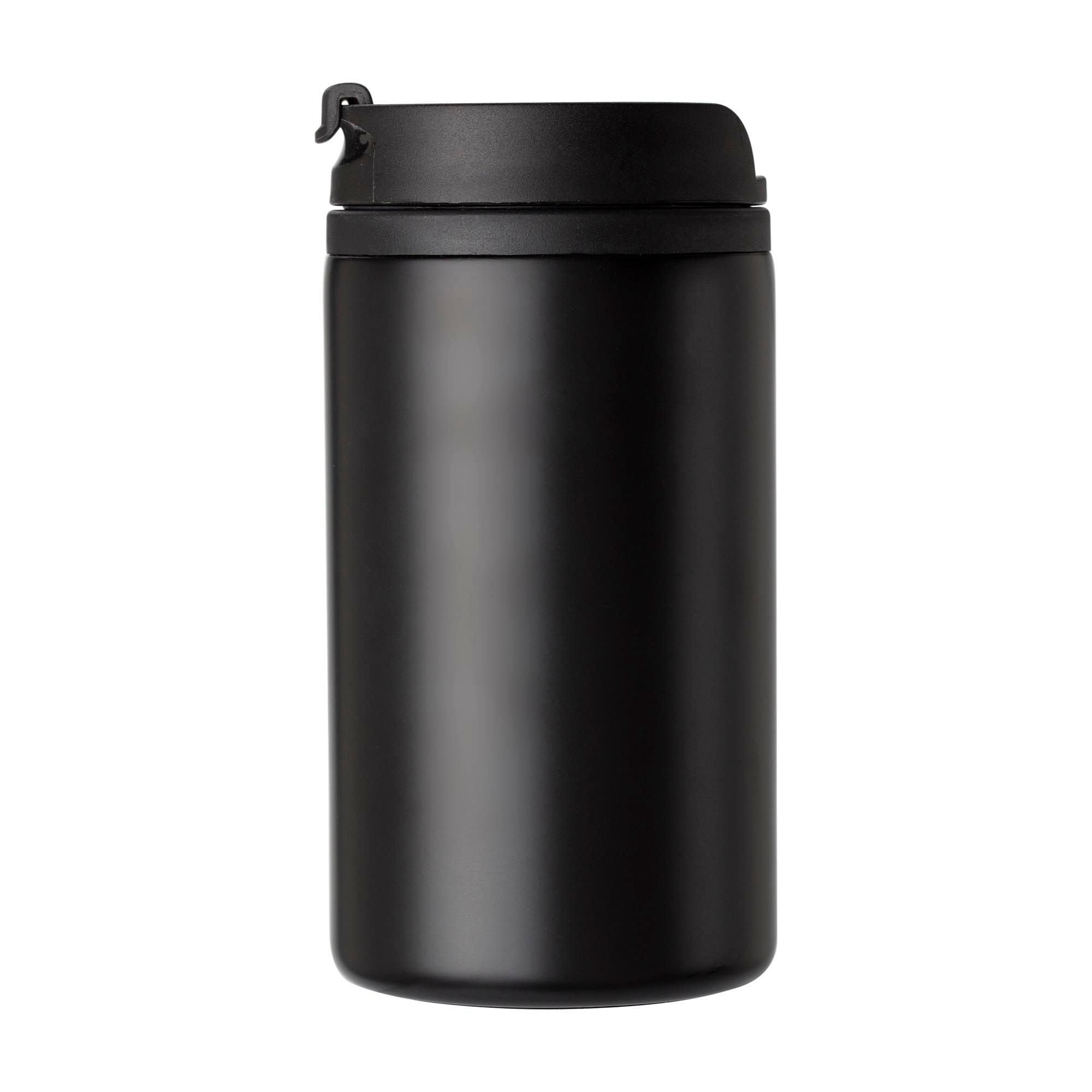 Kop af Rustfrit stål termo Gisela - sort - 300 ml