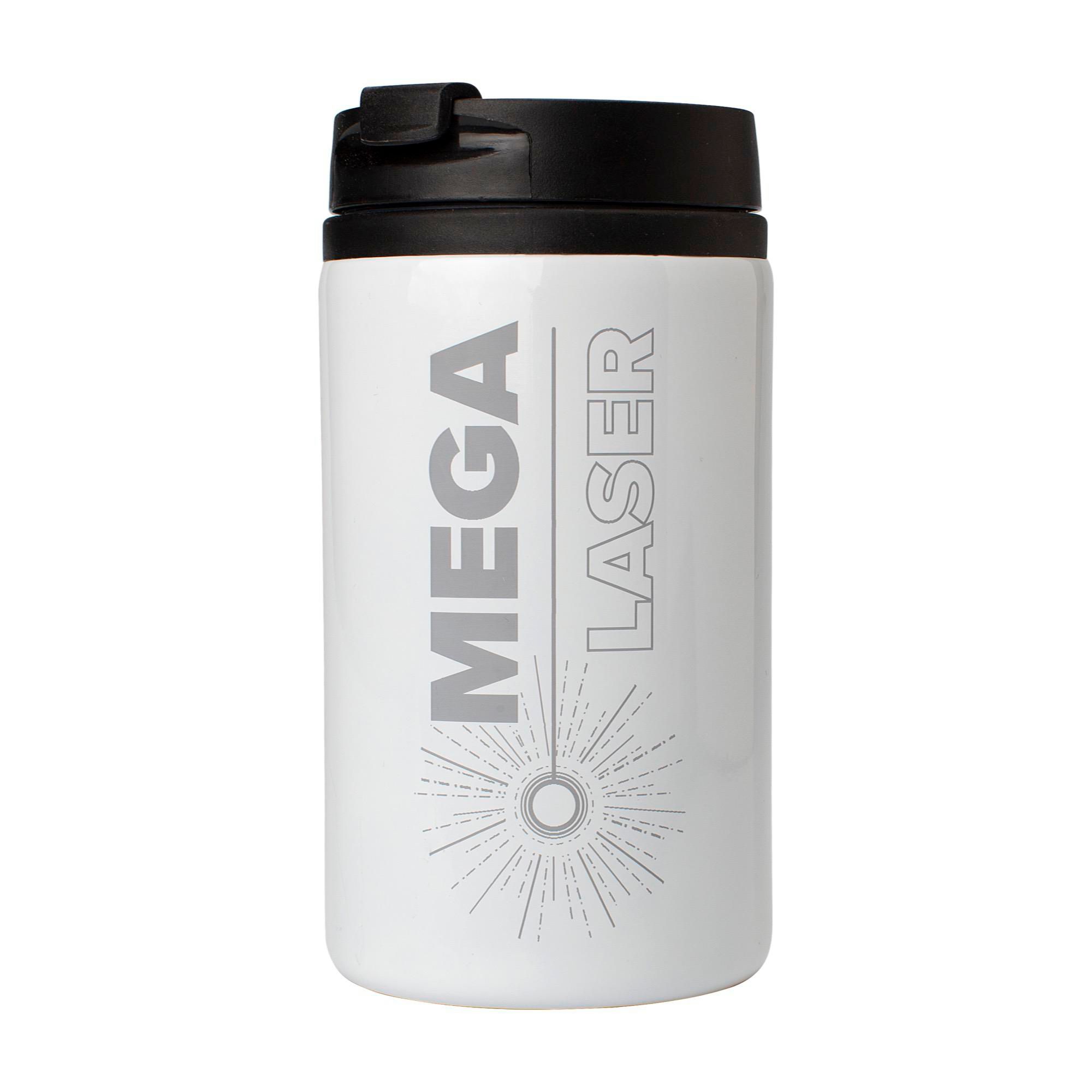 Kop af Rustfrit stål termo Gisela - hvid - 300 ml