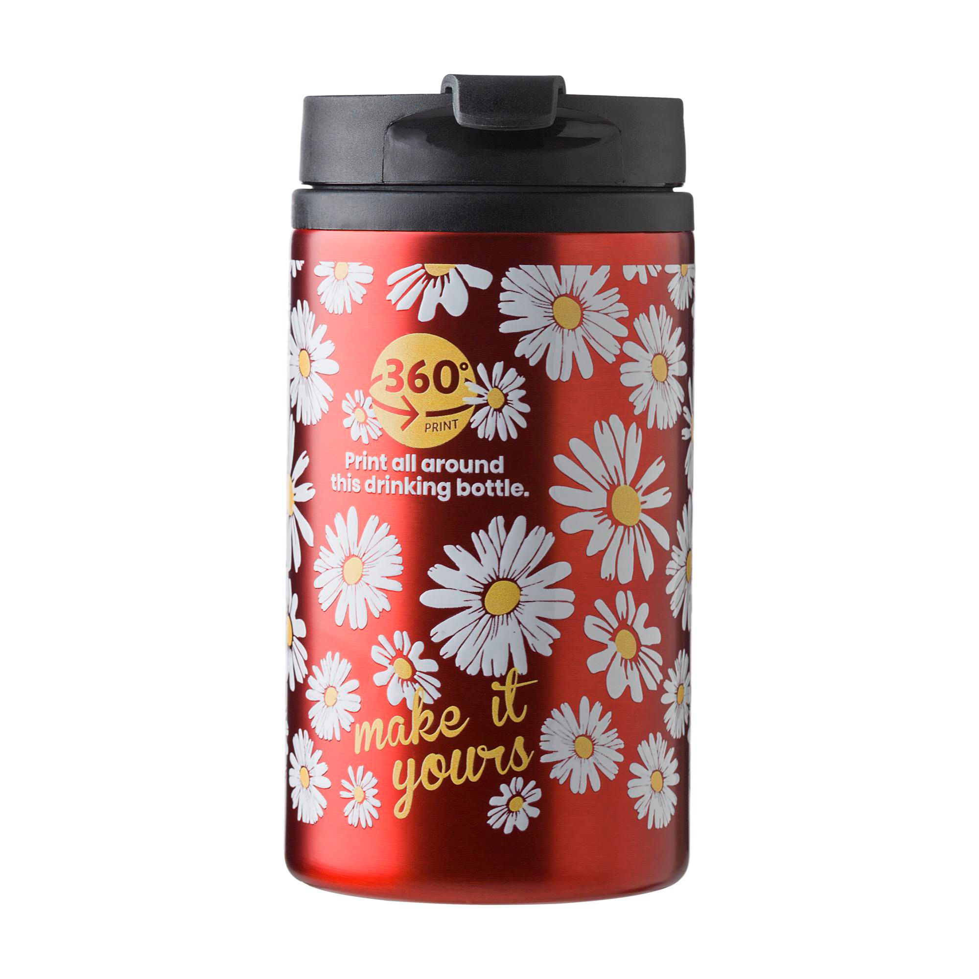 Kop af Rustfrit stål termo Gisela - rød - 300 ml