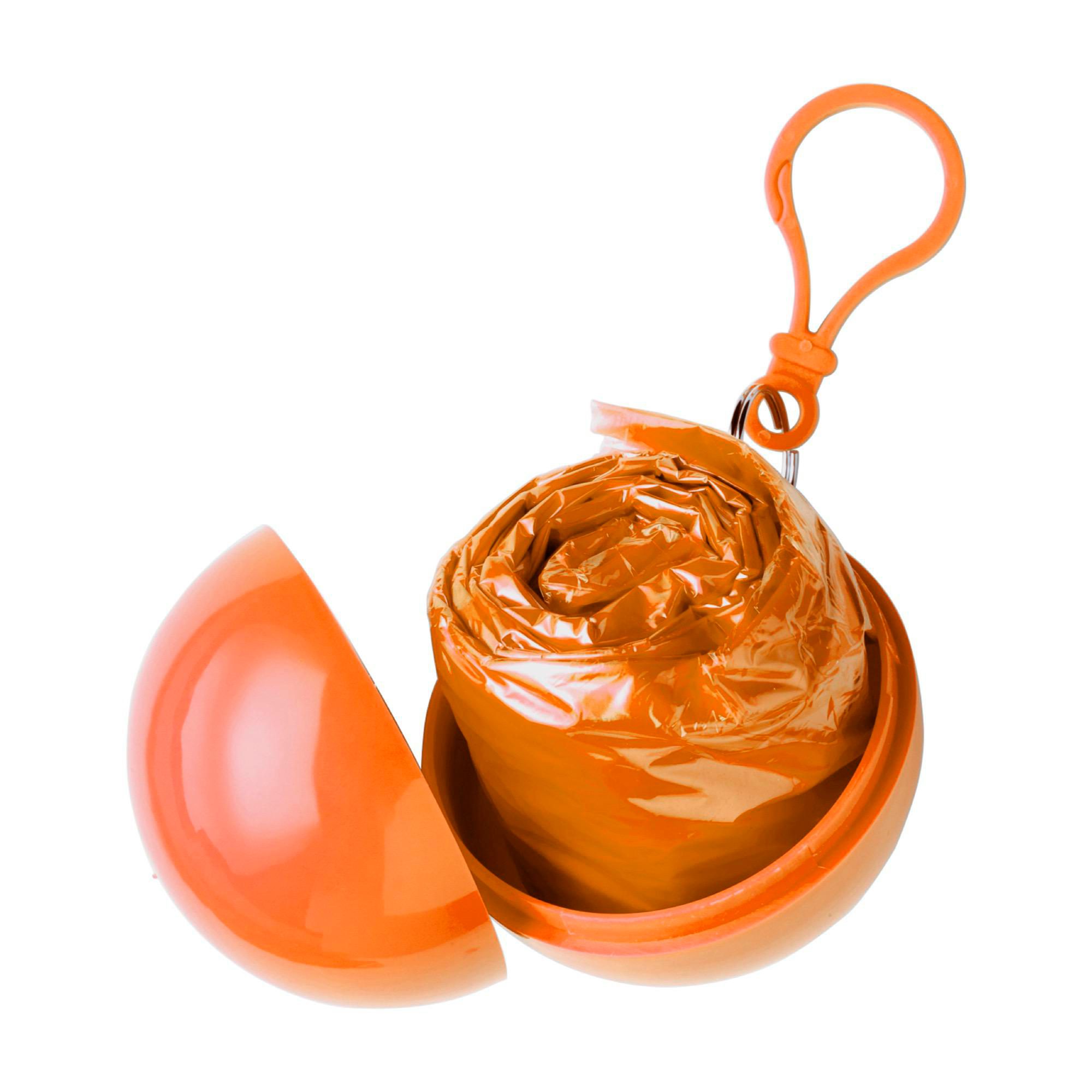 Poncho af PVC Pippa - orange