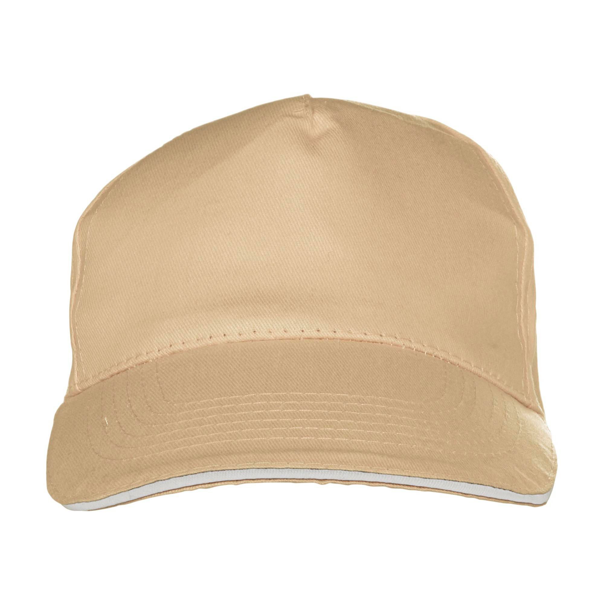 Bomulds kasket Beau - khaki