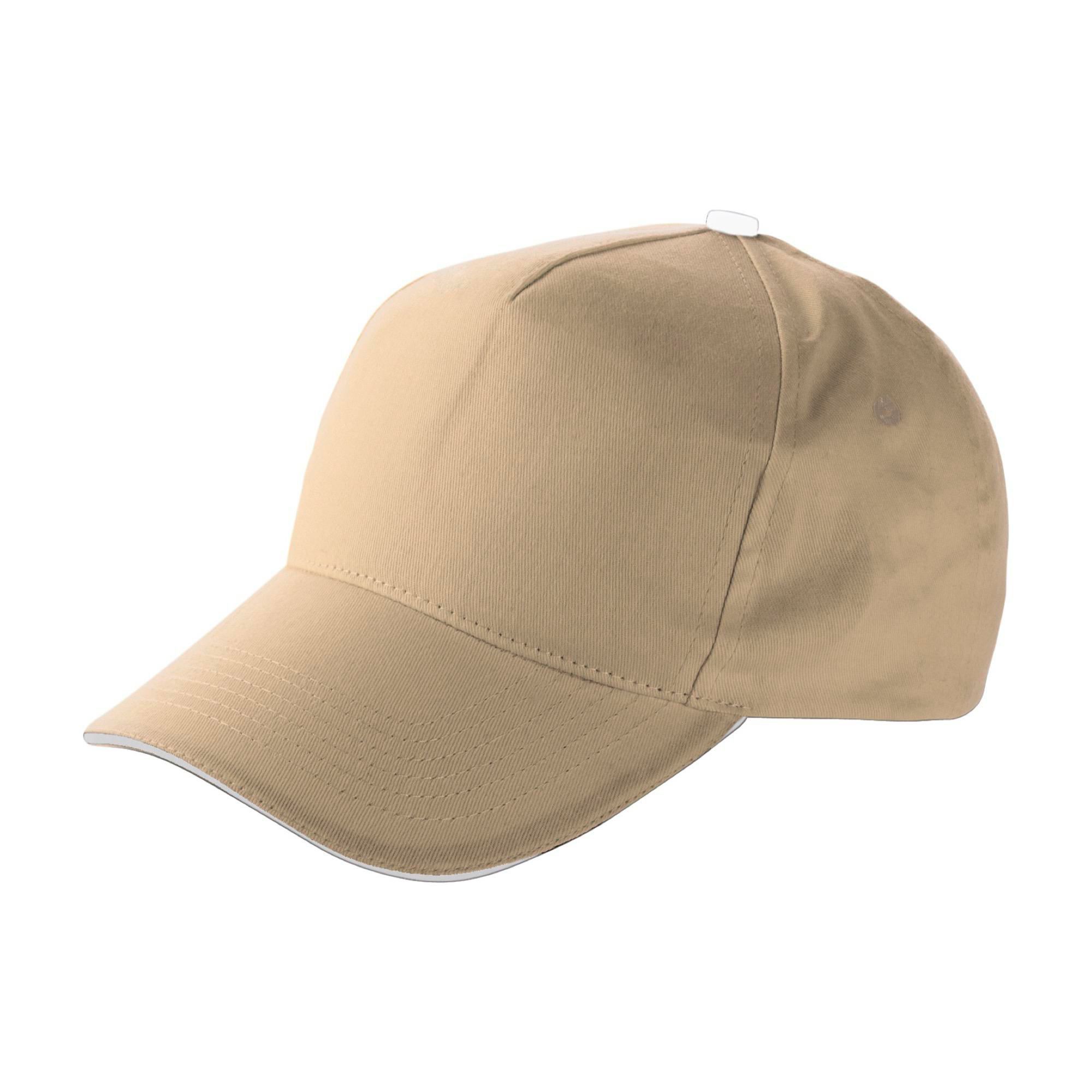 Bomulds kasket Beau - khaki