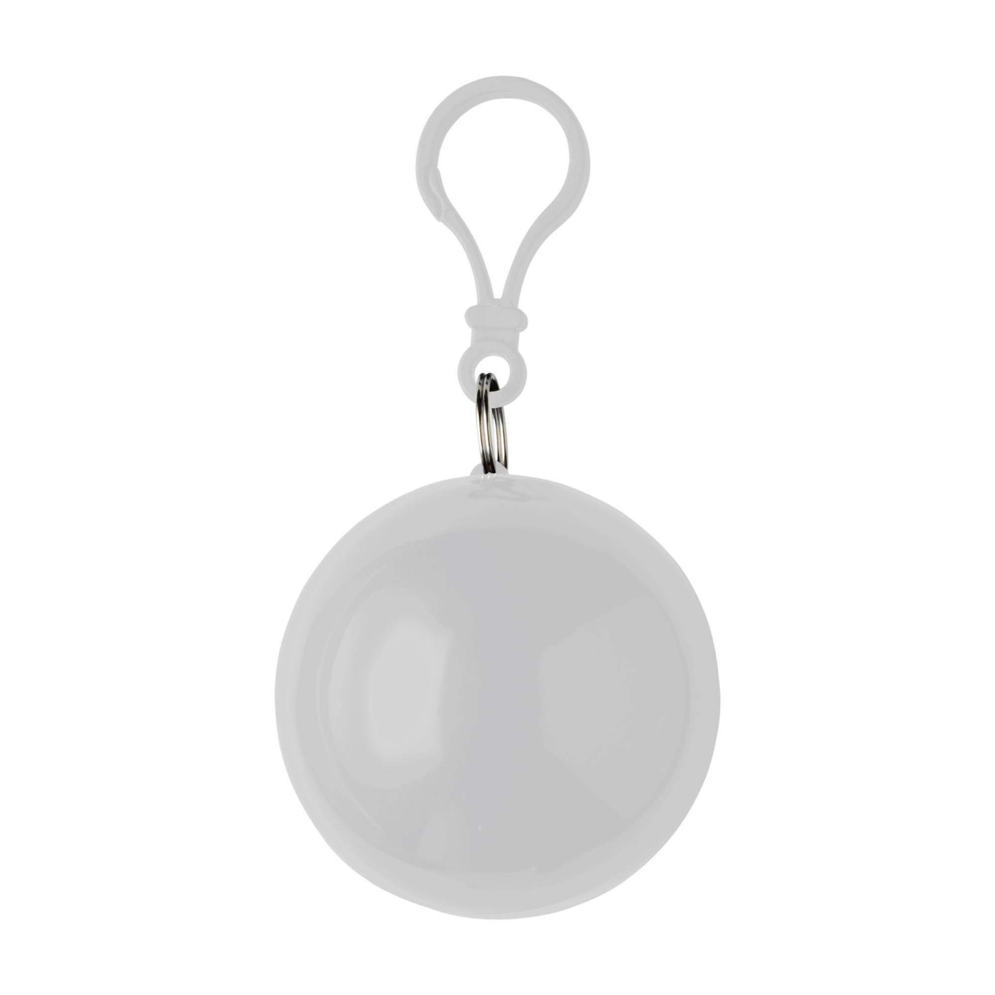 Poncho af PVC Pippa - hvid