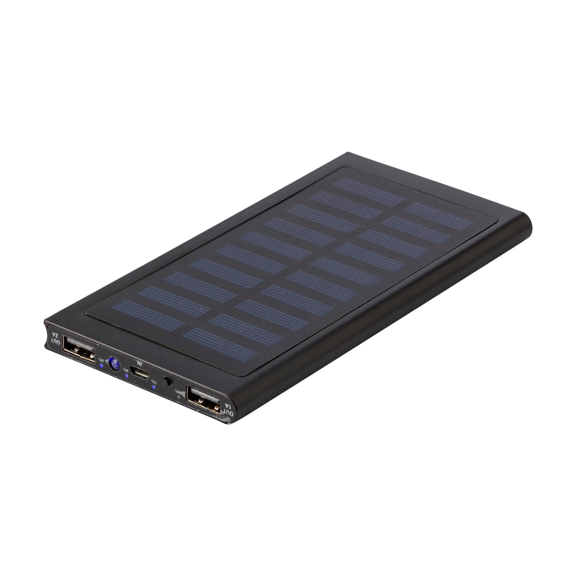 Solar-Powerbank Sonne | 8 000 mAh, IMPRESSION